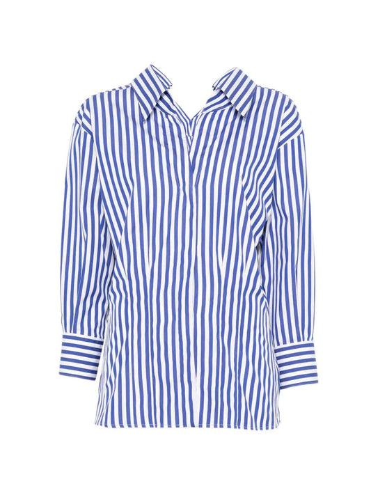 Givenchy Women Slashed Striped Poplin Shirt GIVENCHY