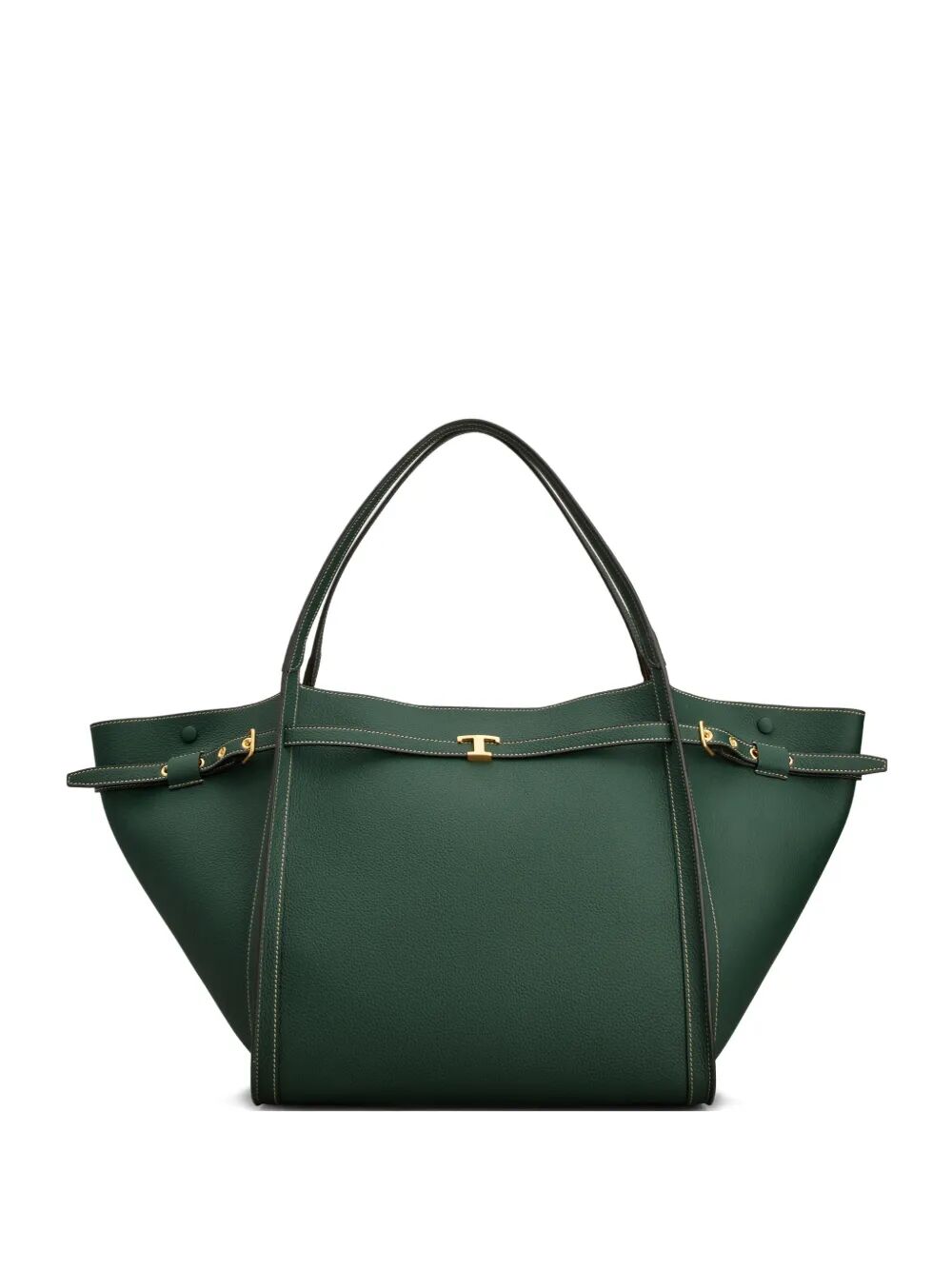 Tod's Women Medium Leather Shopping Bag With T Timeless Strap TOD'S