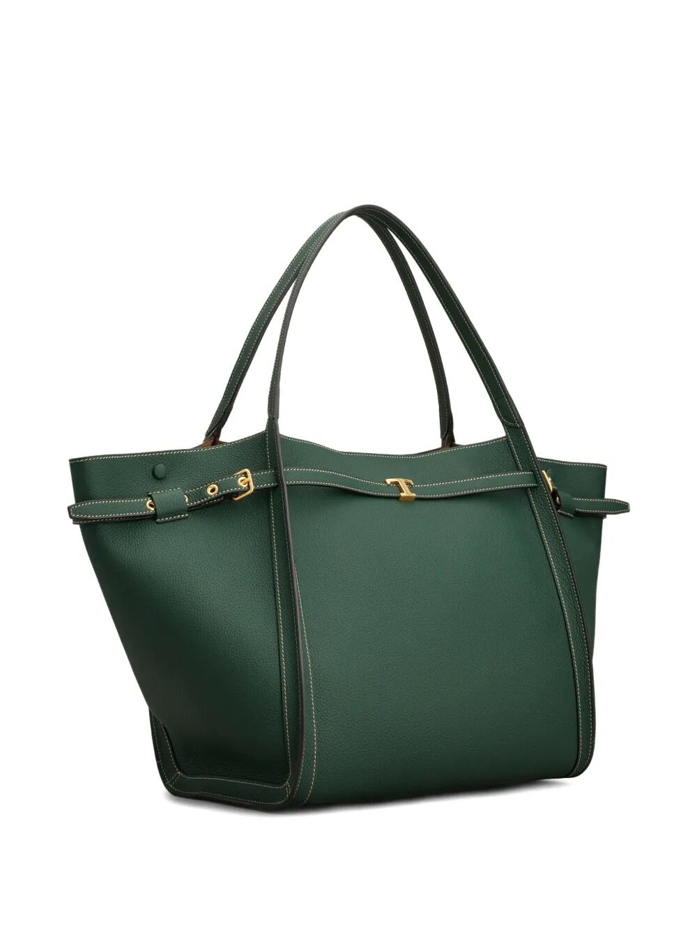 Tod's Women Medium Leather Shopping Bag With T Timeless Strap TOD'S