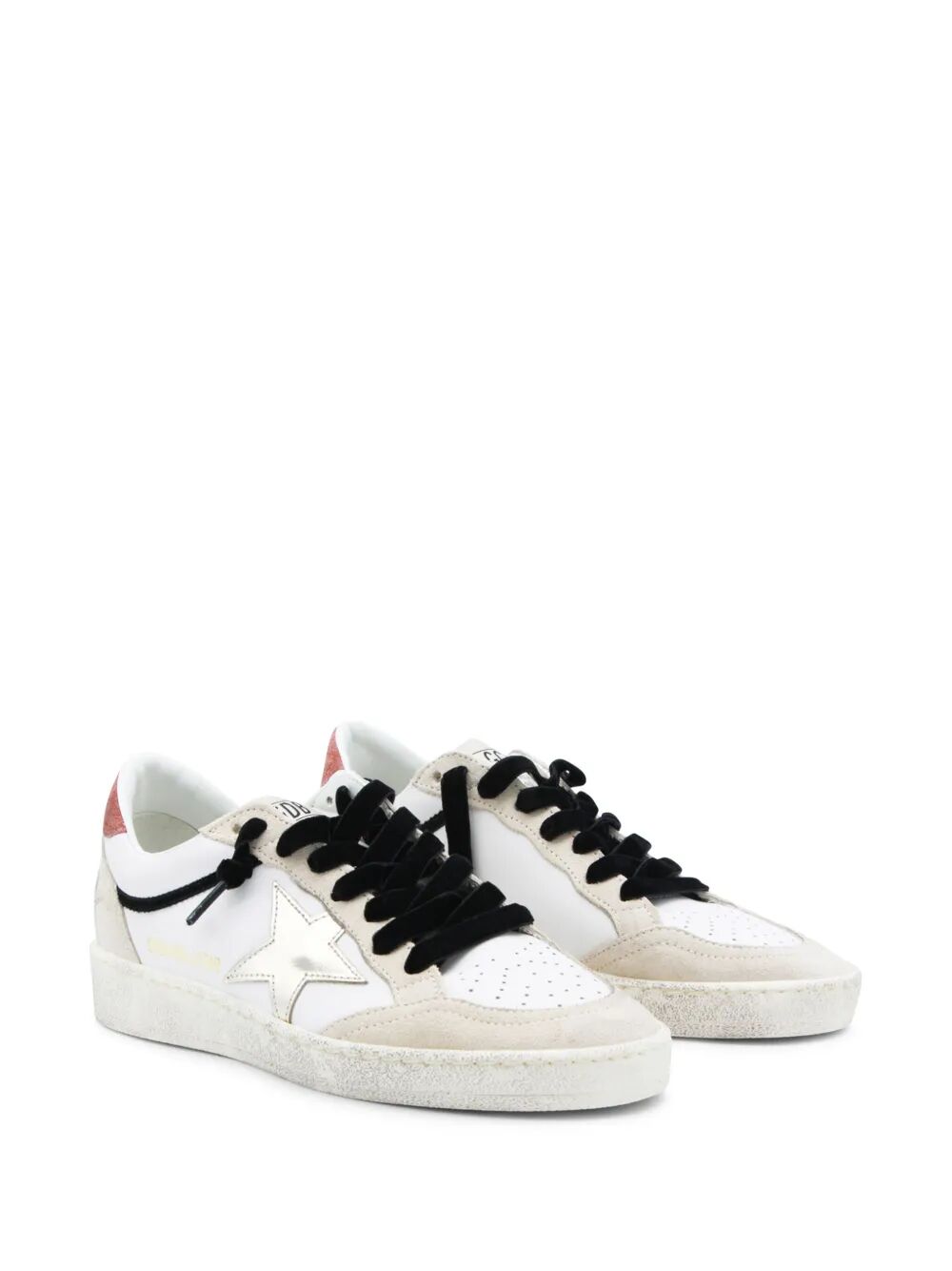 Golden Goose Women Ball Star Leather Sneakers With Metallic Leather Star And Suede Heel Tab GOLDEN GOOSE