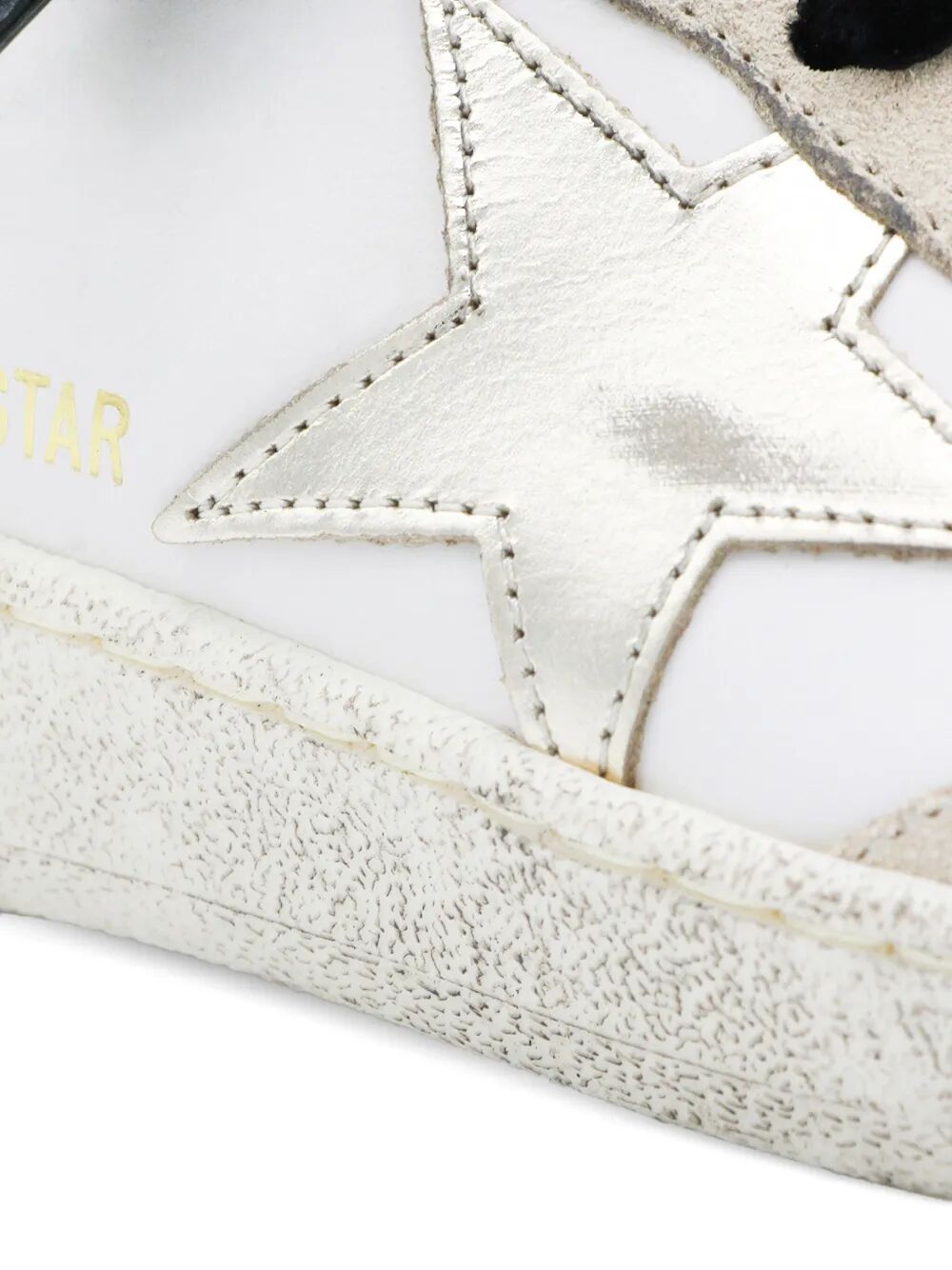 Golden Goose Women Ball Star Leather Sneakers With Metallic Leather Star And Suede Heel Tab GOLDEN GOOSE