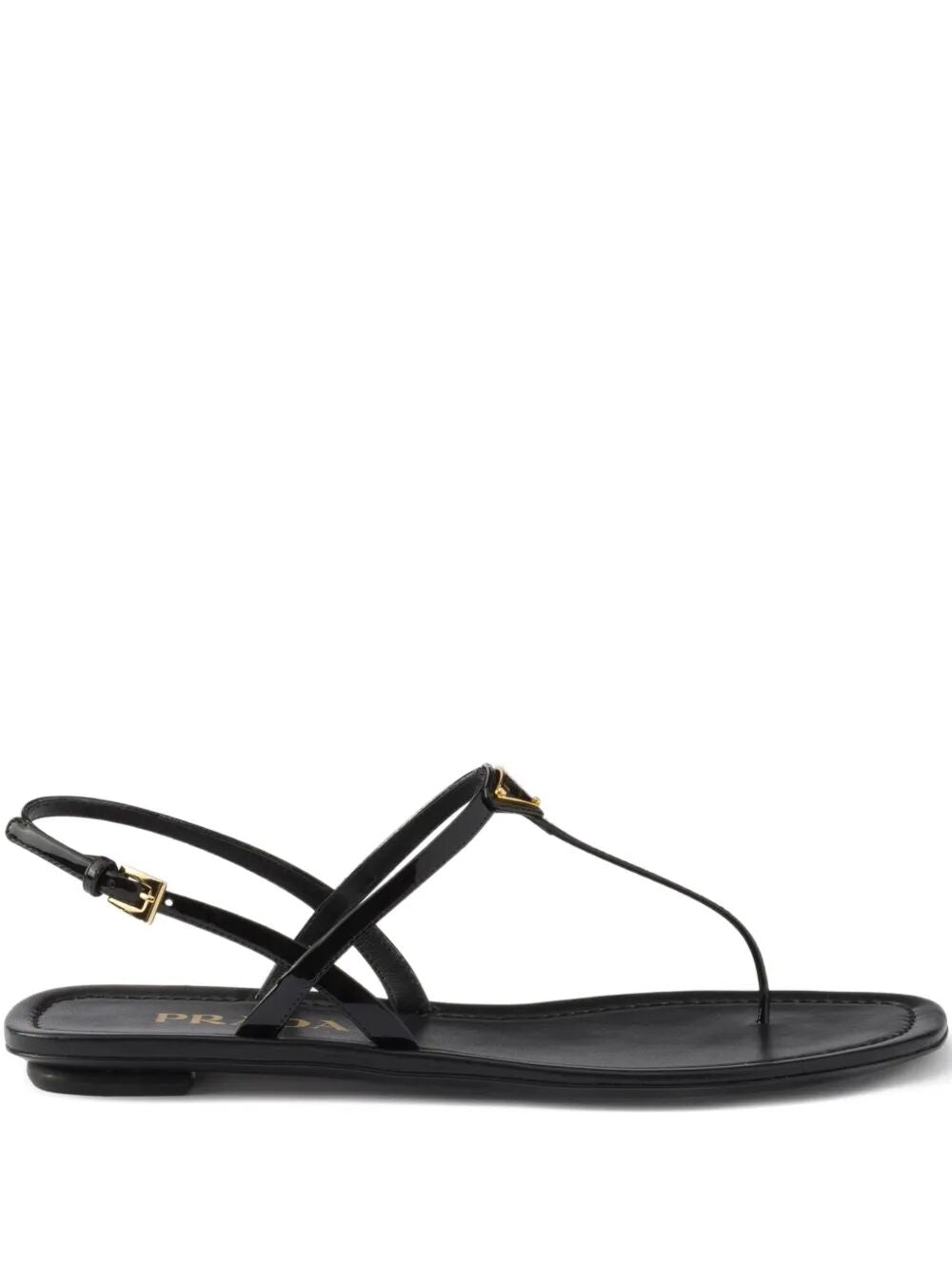 Prada Women Patent Leather Thong Sandals PRADA