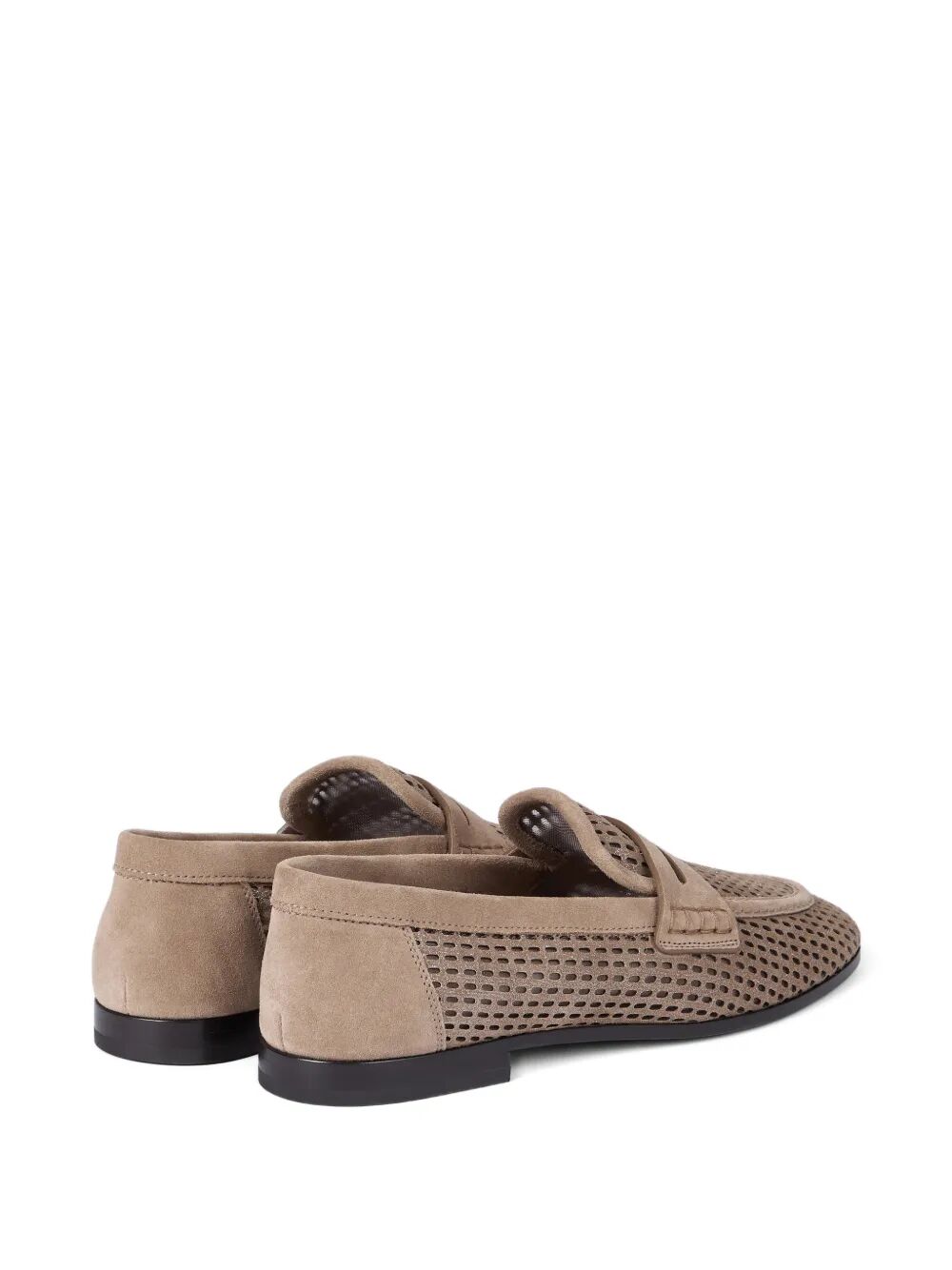 Brunello Cucinelli Women Sparkling Net Leather Loafers BRUNELLO CUCINELLI