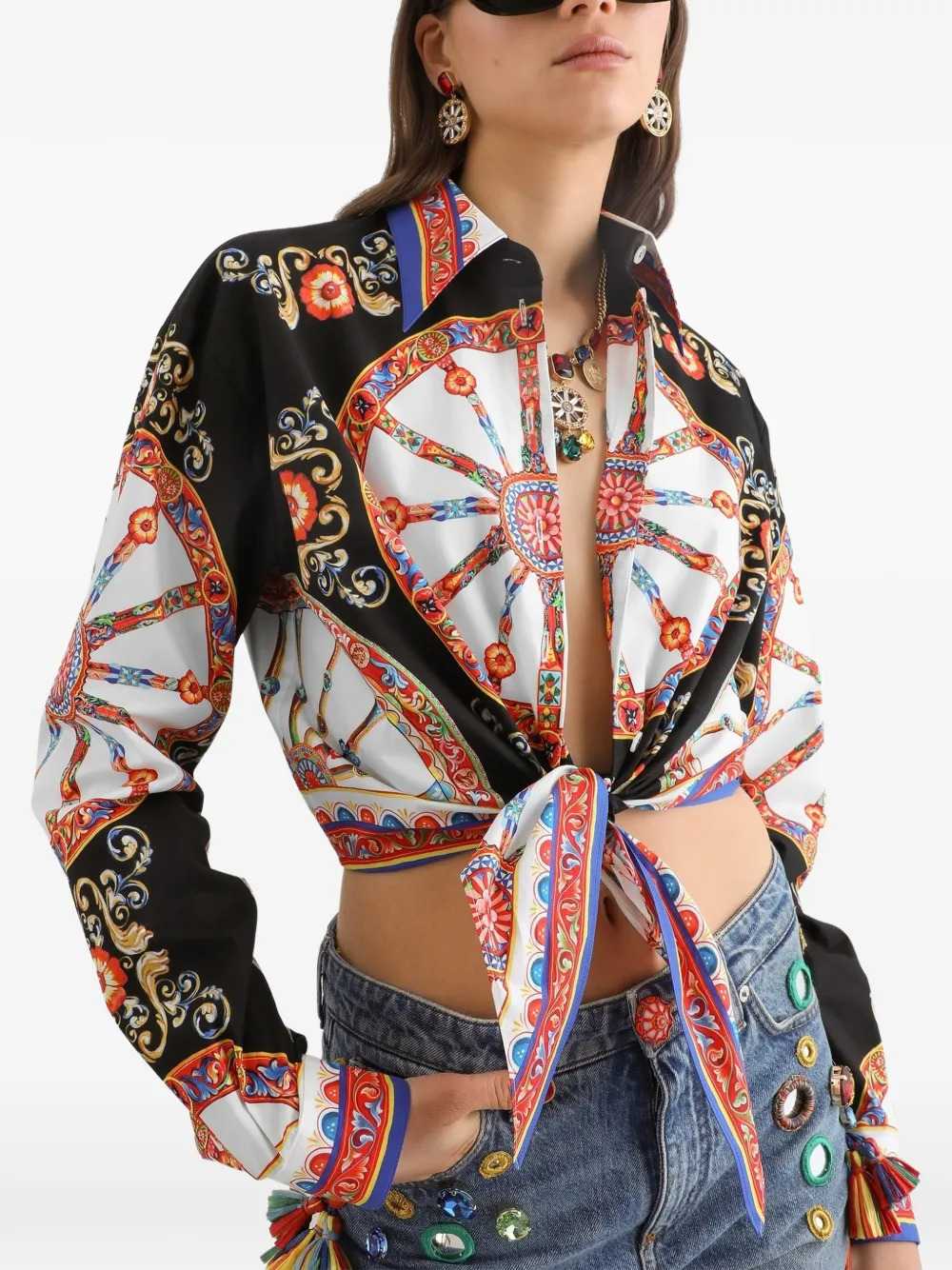 Dolce & Gabbana Women Carretto-Print Shirt DOLCE & GABBANA