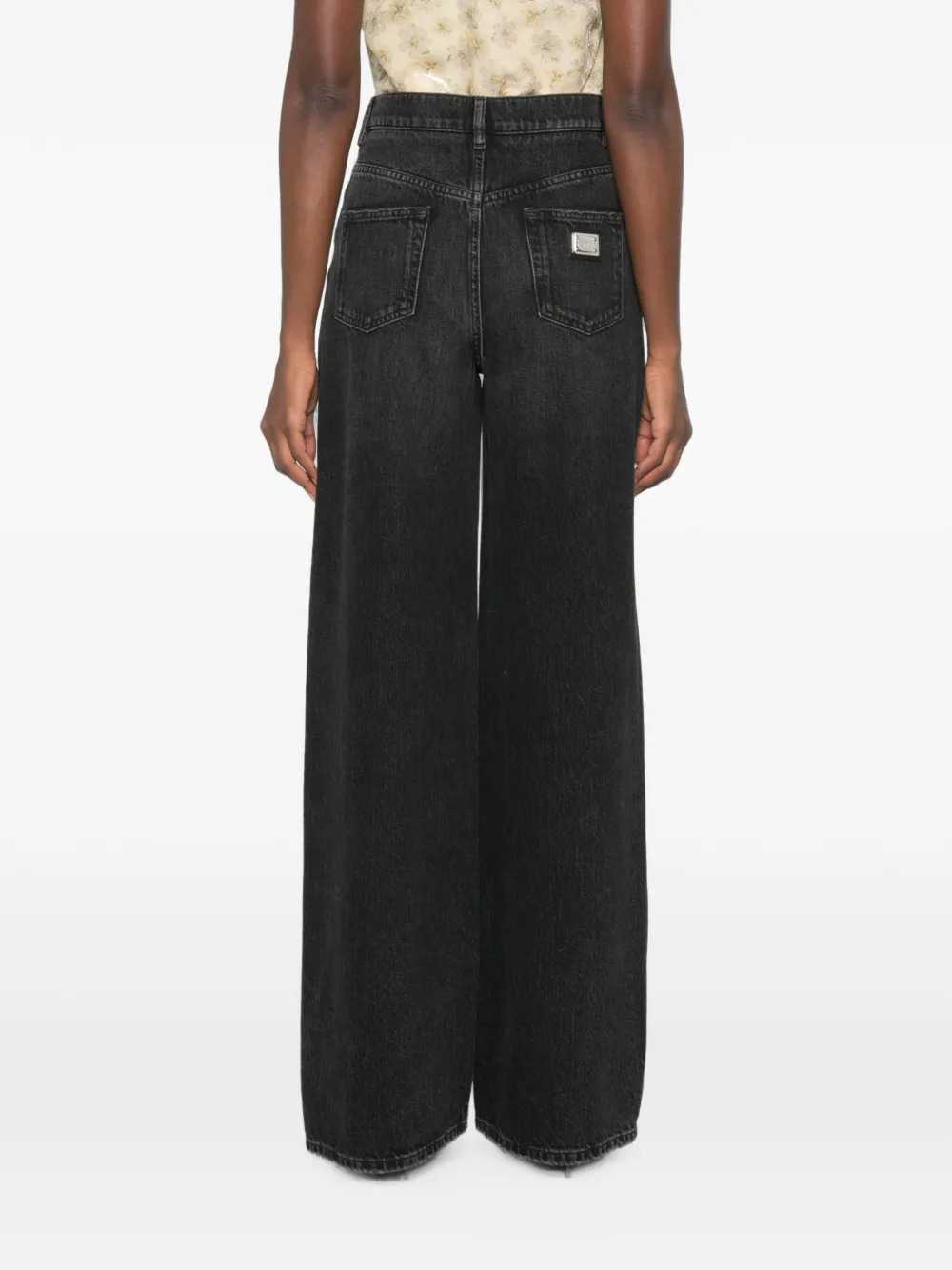 Dolce & Gabbana Women Logo-Detail Wide-Leg Jeans DOLCE & GABBANA