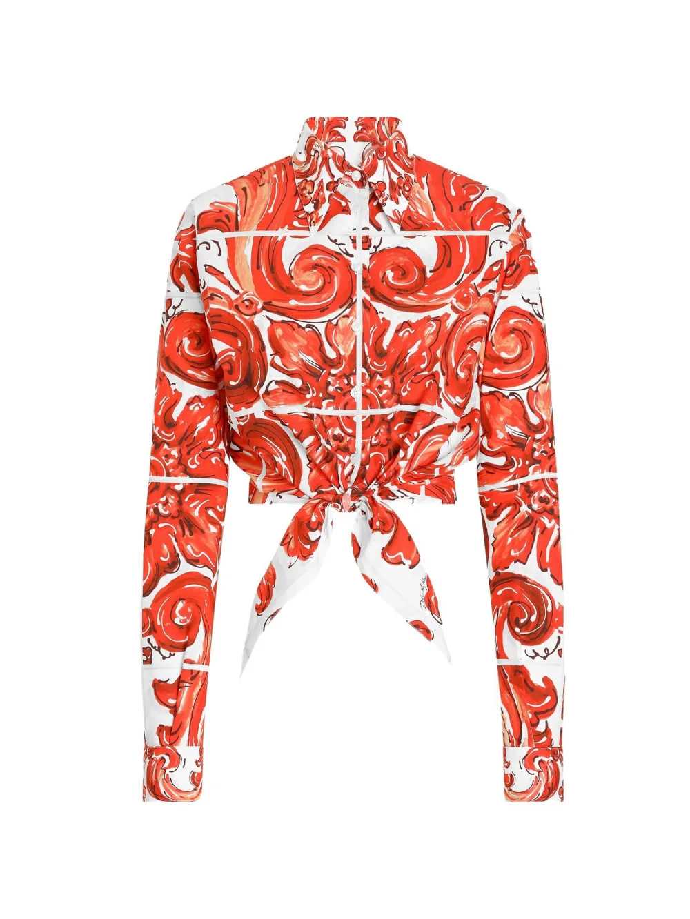 Dolce & Gabbana Women Majolica Print Shirt DOLCE & GABBANA