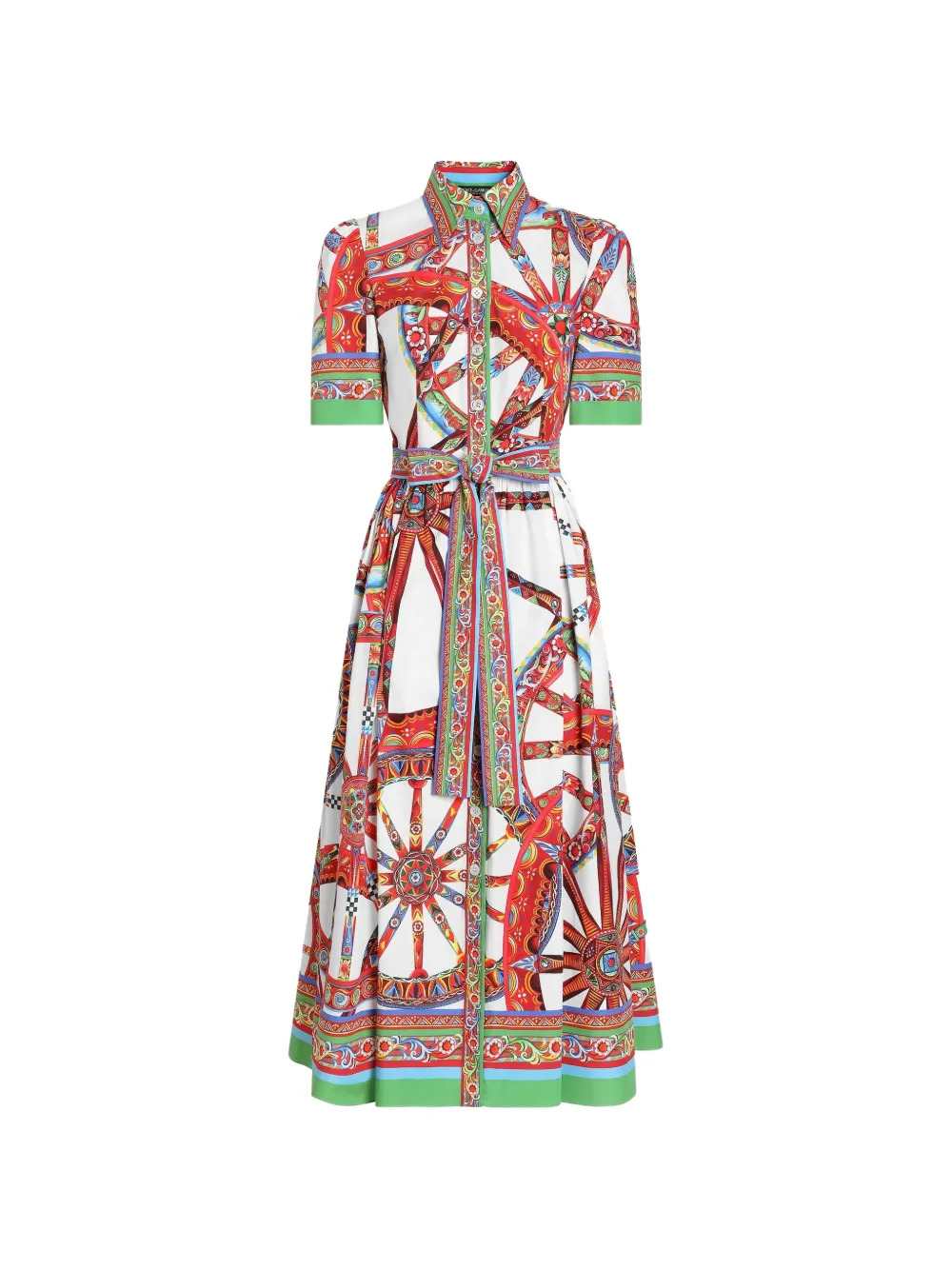 Dolce & Gabbana Women Carretto-Print Poplin Dress DOLCE & GABBANA