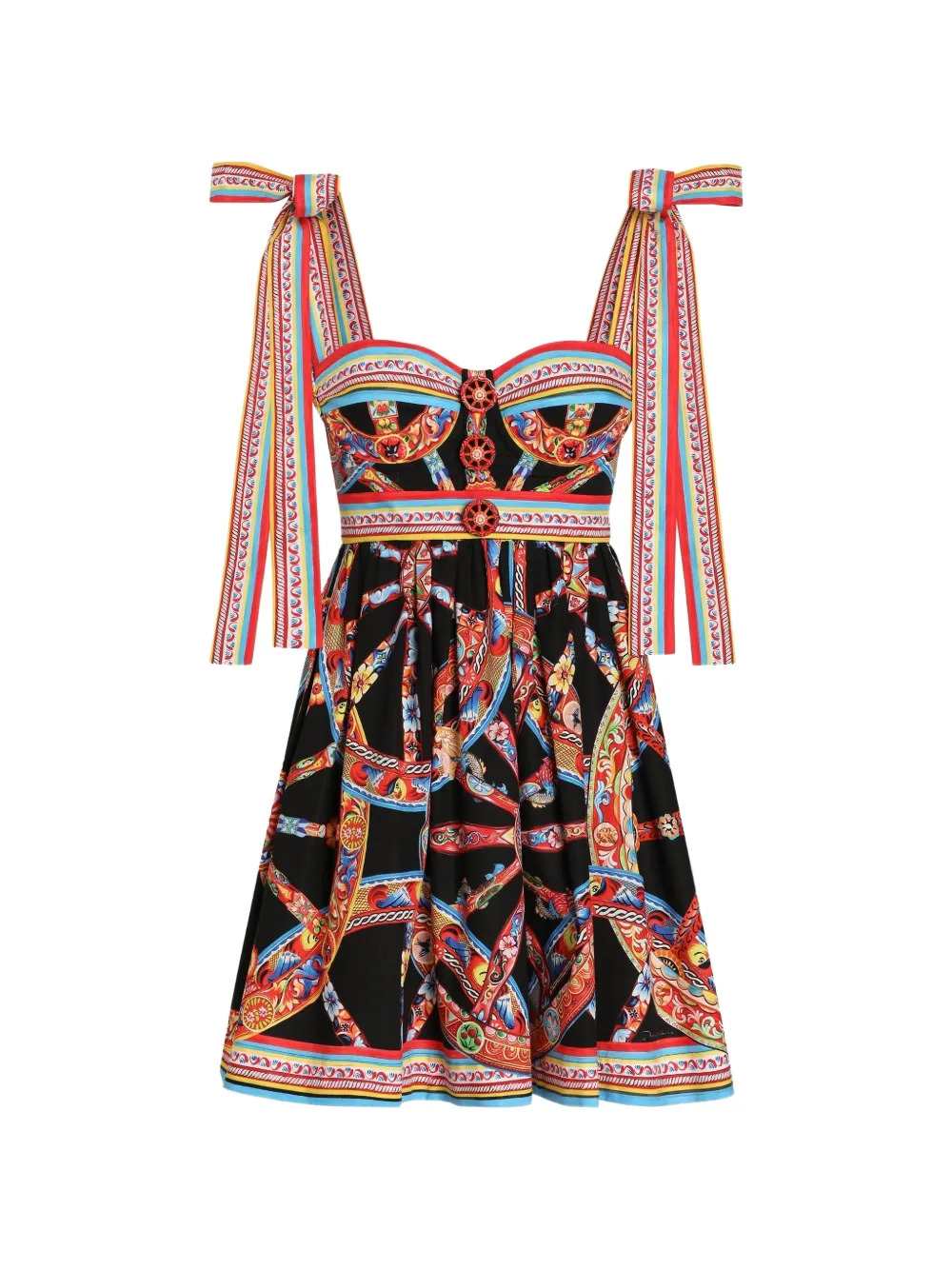 Dolce & Gabbana Women Printed Poplin Dress DOLCE & GABBANA