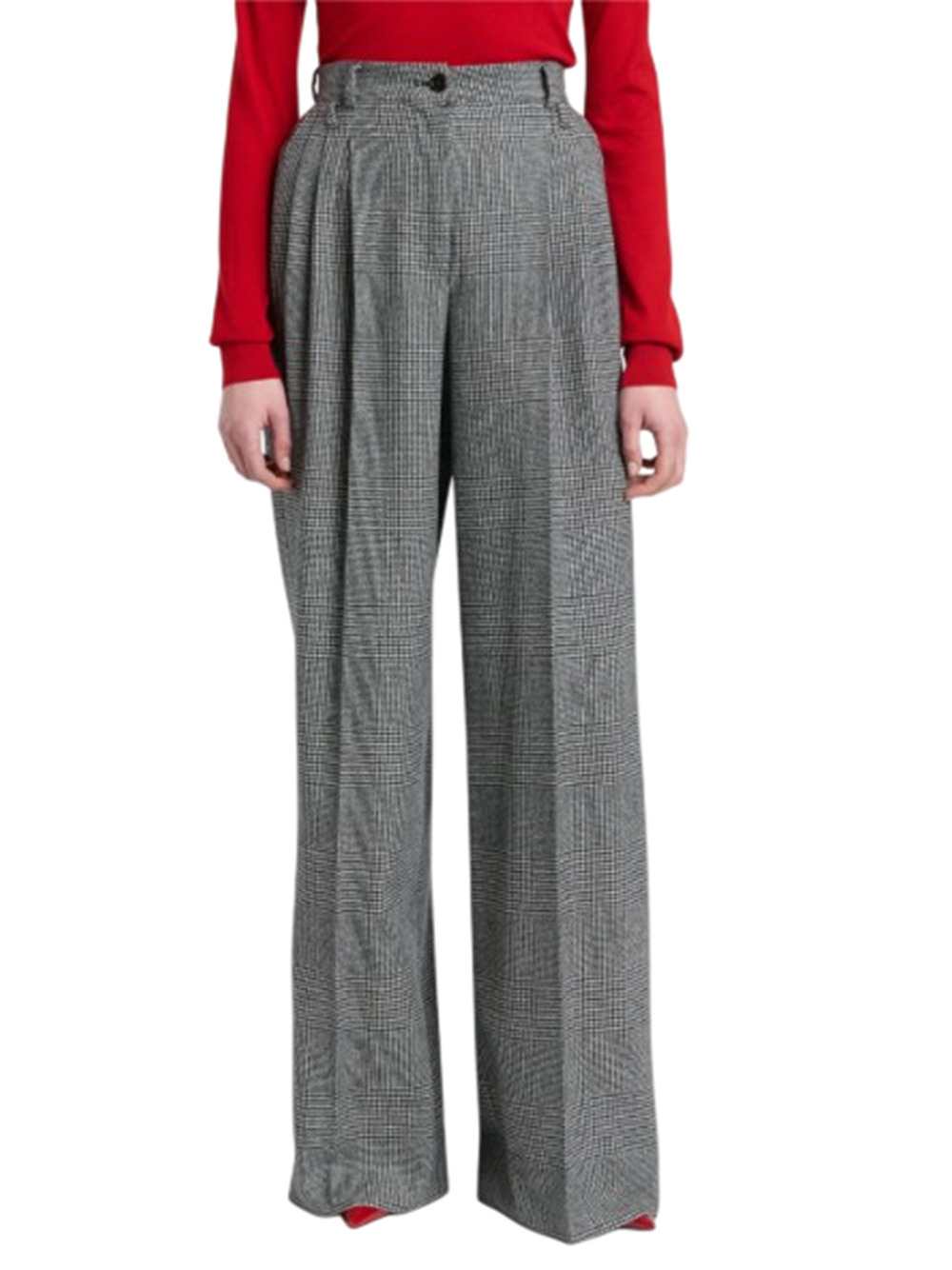 Dolce & Gabbana Women Wide-Leg Pleated Trousers DOLCE & GABBANA