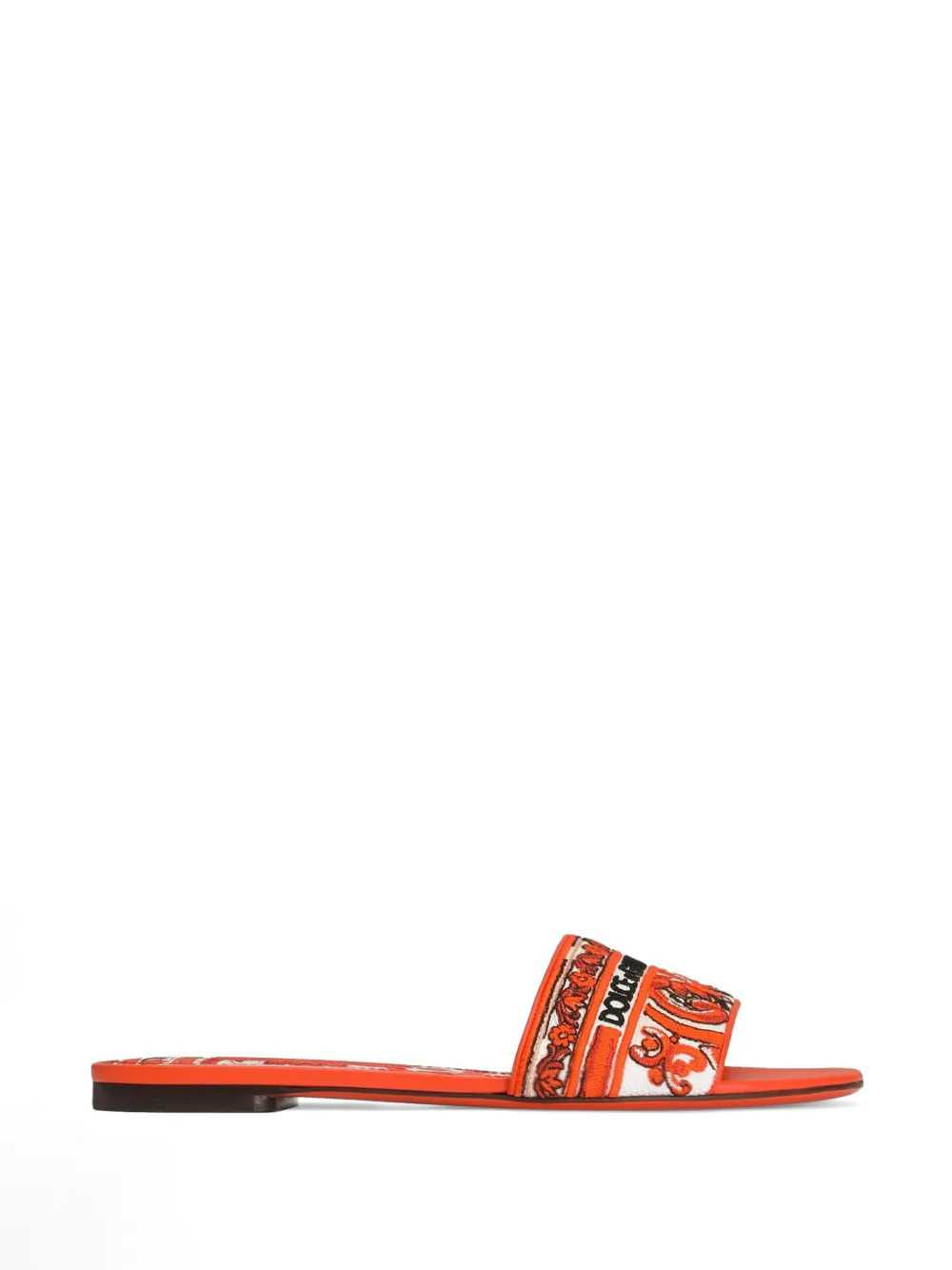 Dolce & Gabbana Women Slippers With Majolica Embroidery DOLCE & GABBANA