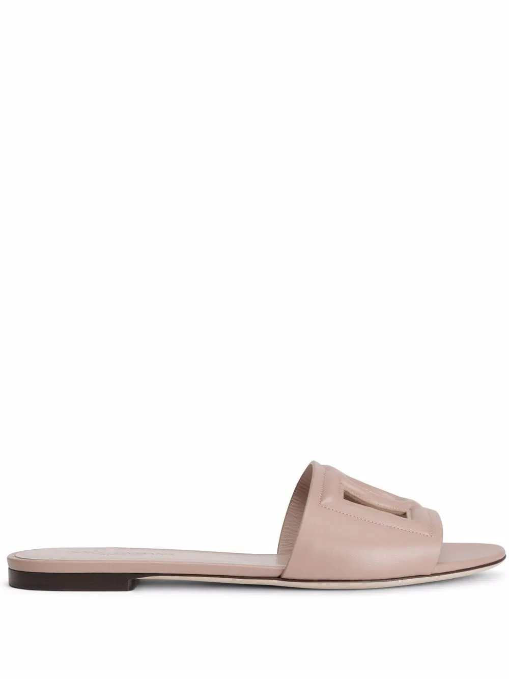 Dolce & Gabbana Women Leather Sandals With Dg Logo DOLCE & GABBANA