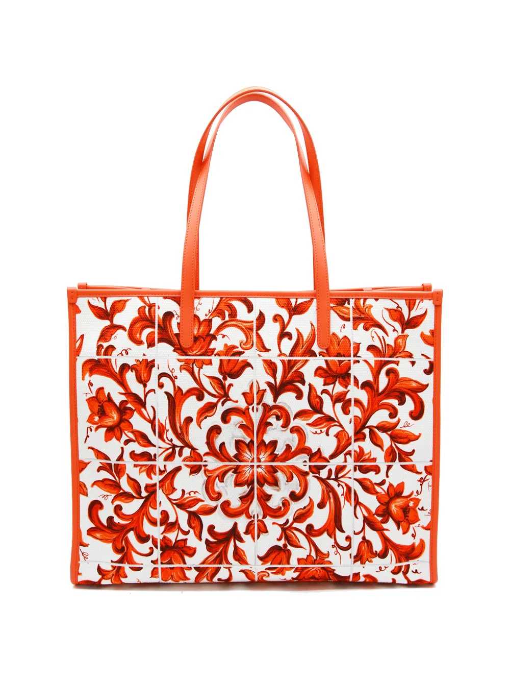 Dolce & Gabbana Women Majolica Print Tote Bag DOLCE & GABBANA