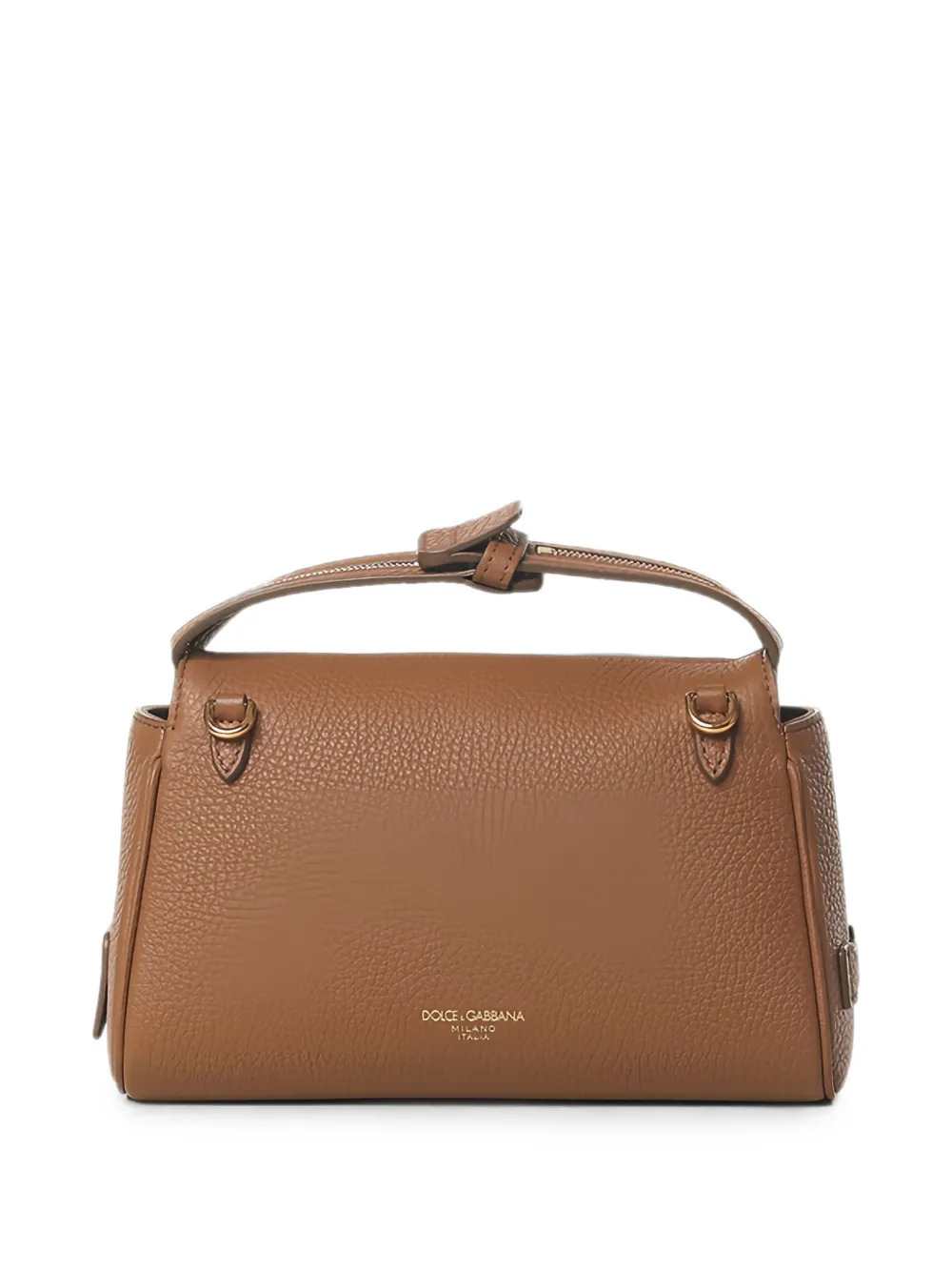 Dolce & Gabbana Women Vittoria Leather Tote Bag With Logo Plaque DOLCE & GABBANA