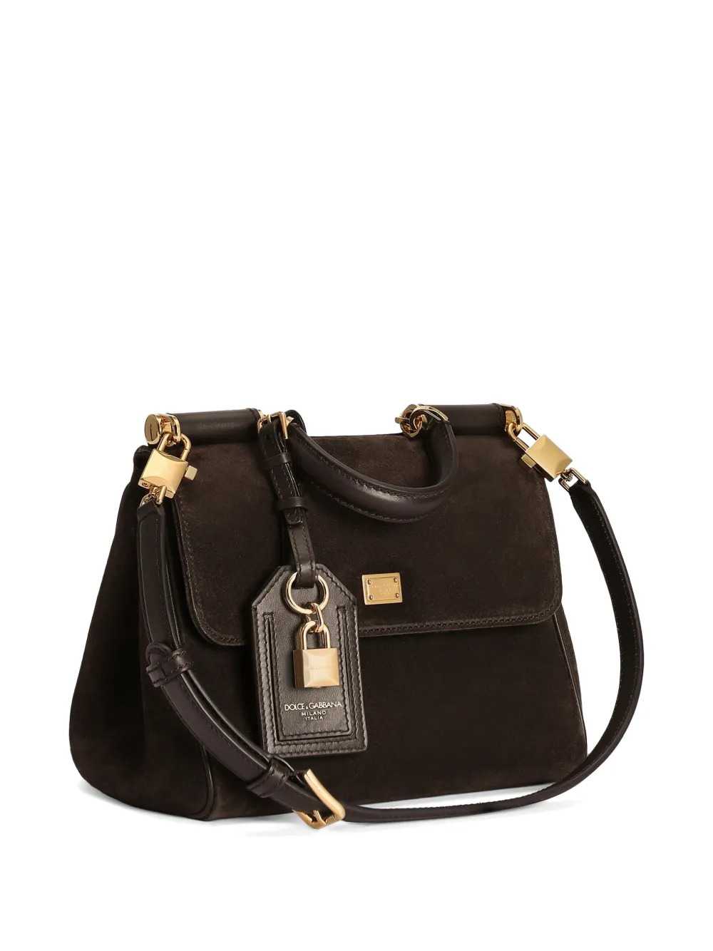 Dolce & Gabbana Women Small My Sicily Bag In Split Calfskin. DOLCE & GABBANA