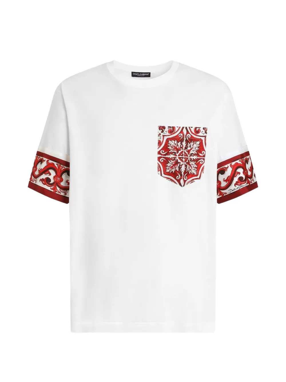 Dolce & Gabbana Men Majolica Print T-Shirt DOLCE & GABBANA
