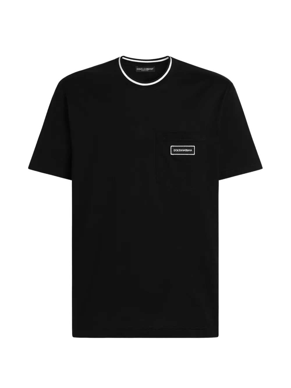 Dolce & Gabbana Men Cotton T-Shirt With Logo DOLCE & GABBANA