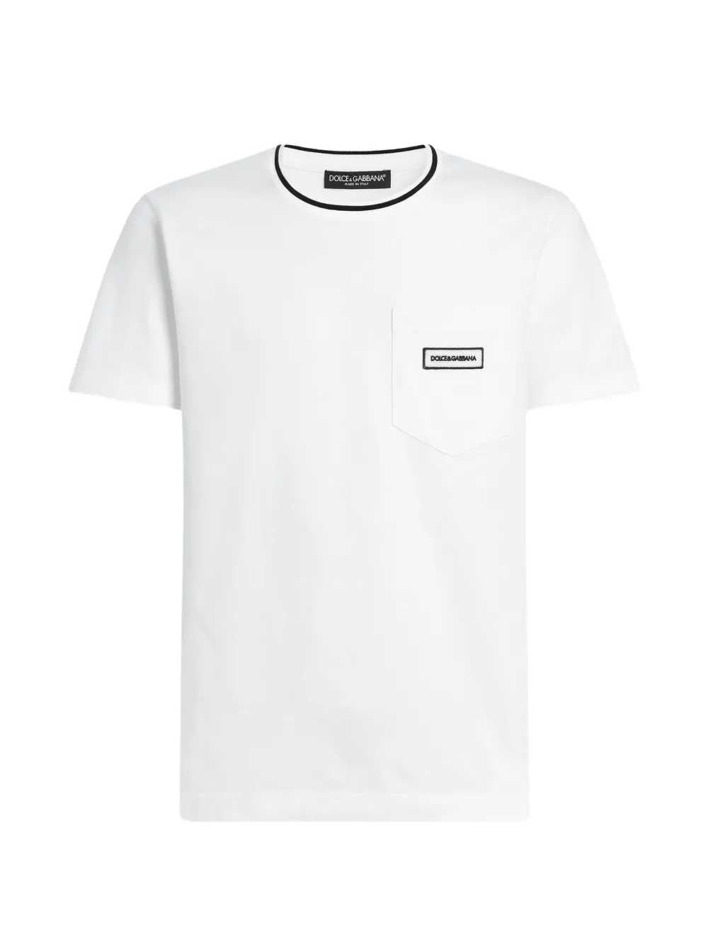 Dolce & Gabbana Men Cotton T-Shirt With Logo DOLCE & GABBANA