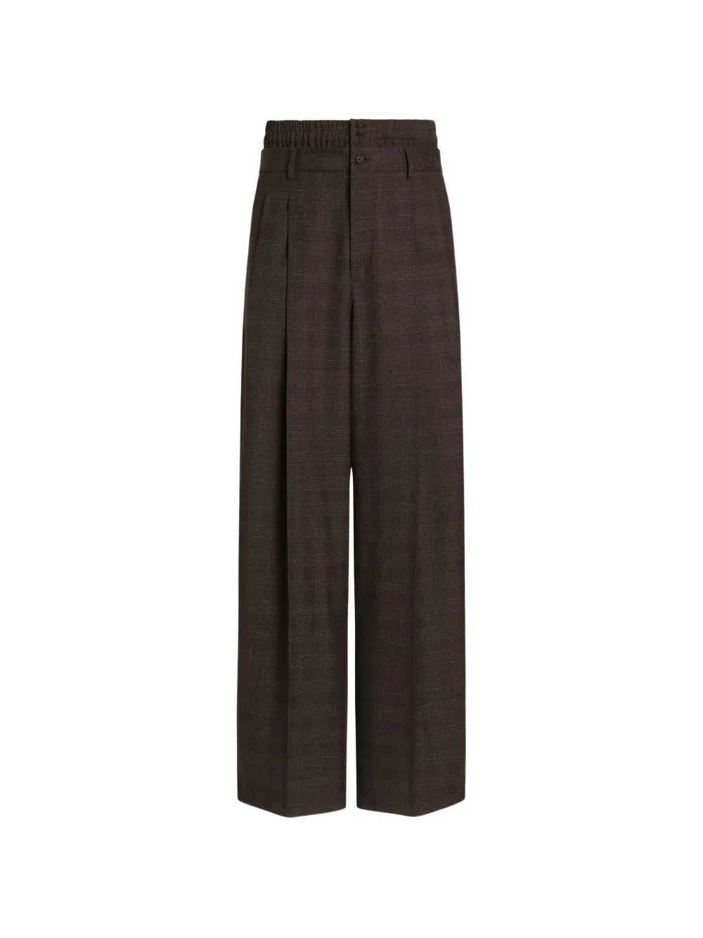 Dolce & Gabbana Men Glen Wool Check Trousers DOLCE & GABBANA