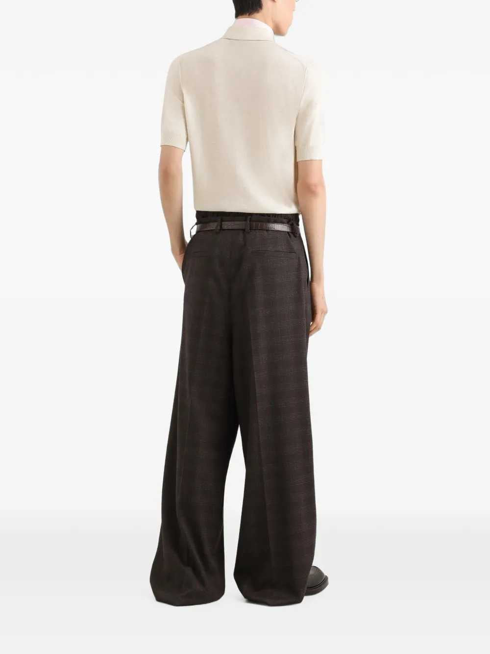 Dolce & Gabbana Men Glen Wool Check Trousers DOLCE & GABBANA