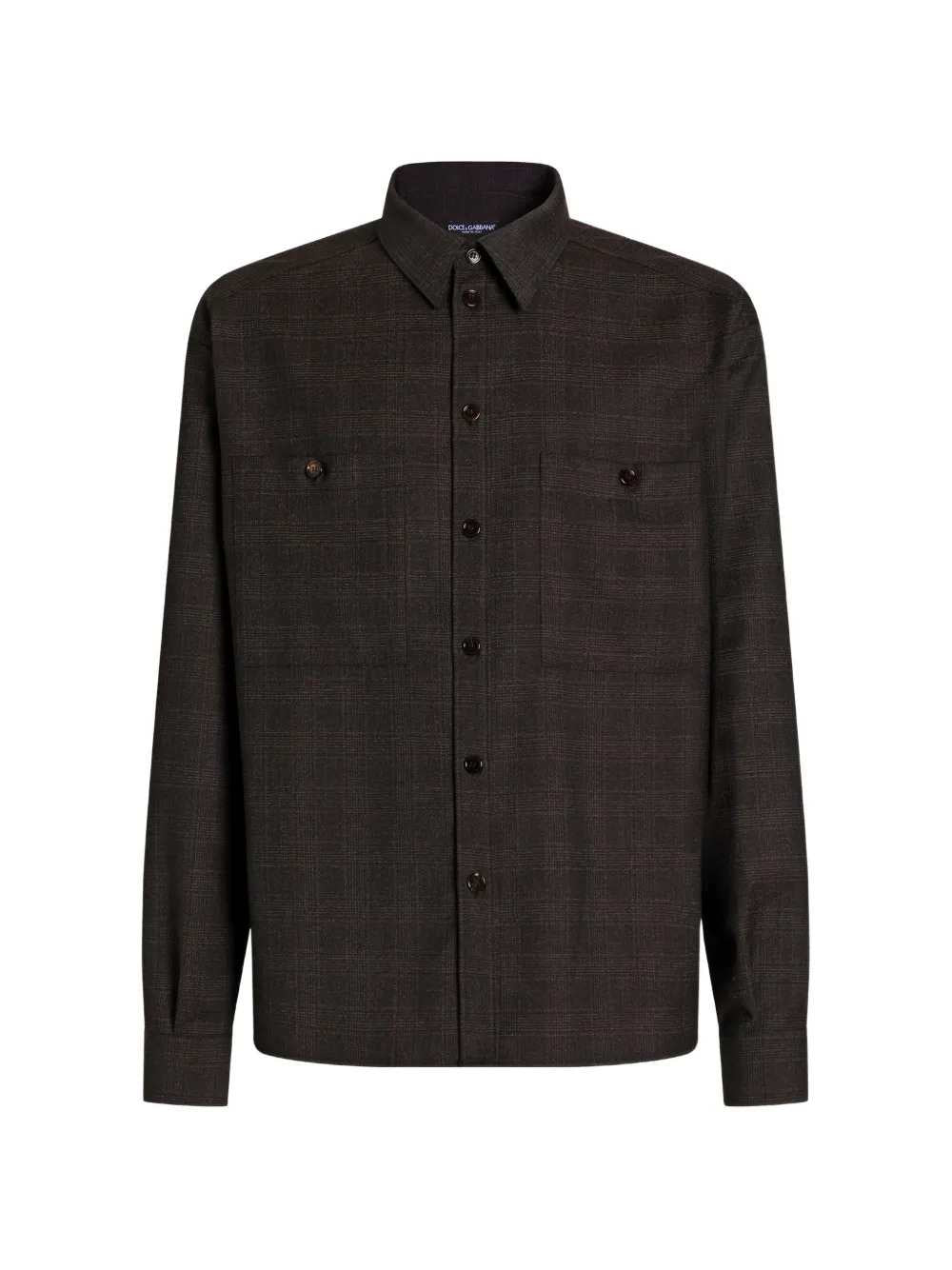 Dolce & Gabbana Men Glen Plaid Shirt DOLCE & GABBANA