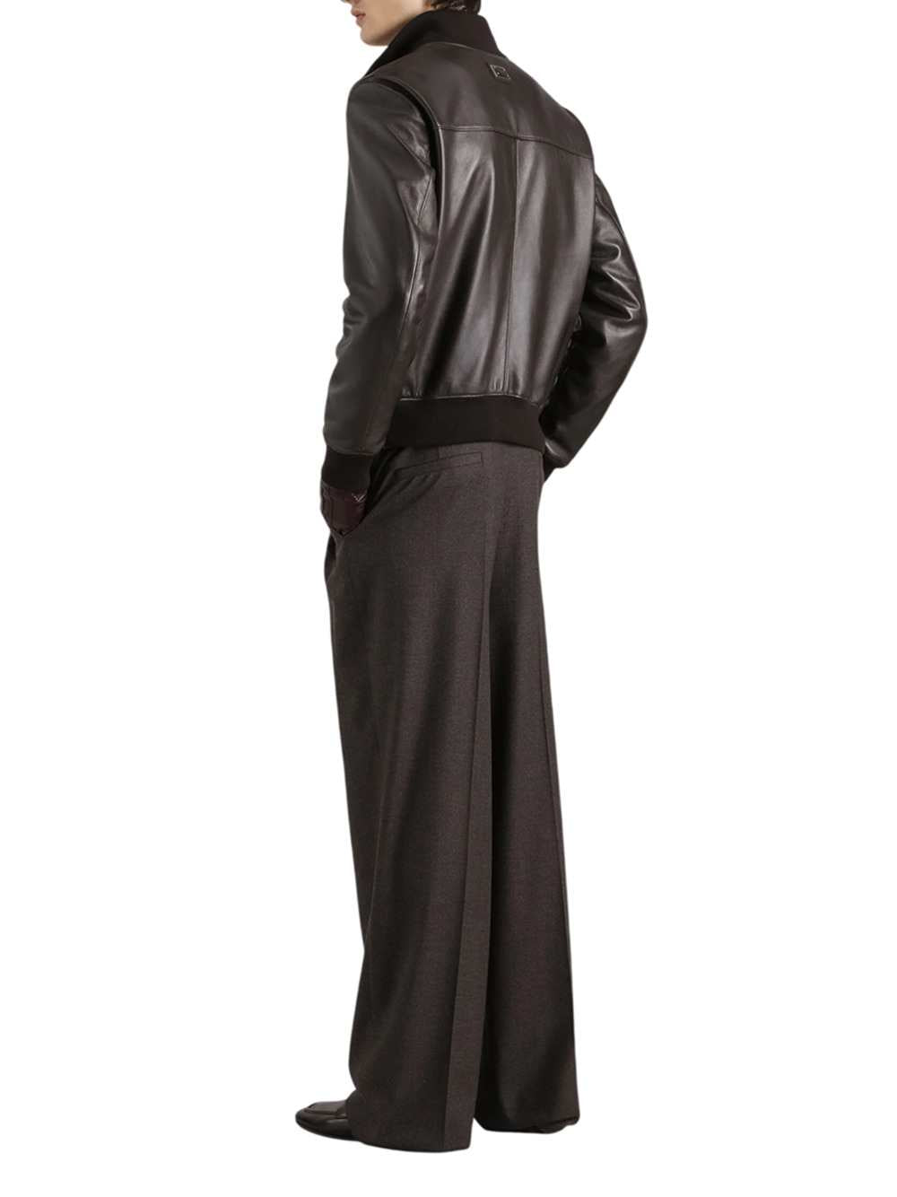 Dolce & Gabbana Men Lambskin Bomber Jacket DOLCE & GABBANA