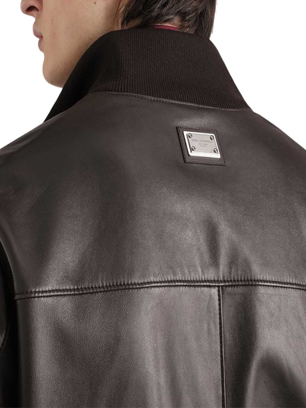 Dolce & Gabbana Men Lambskin Bomber Jacket DOLCE & GABBANA