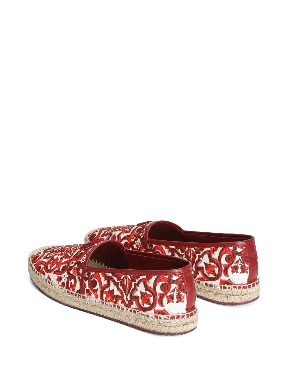 Dolce & Gabbana Men Canvas Espadrilles With Majolica Print DOLCE & GABBANA