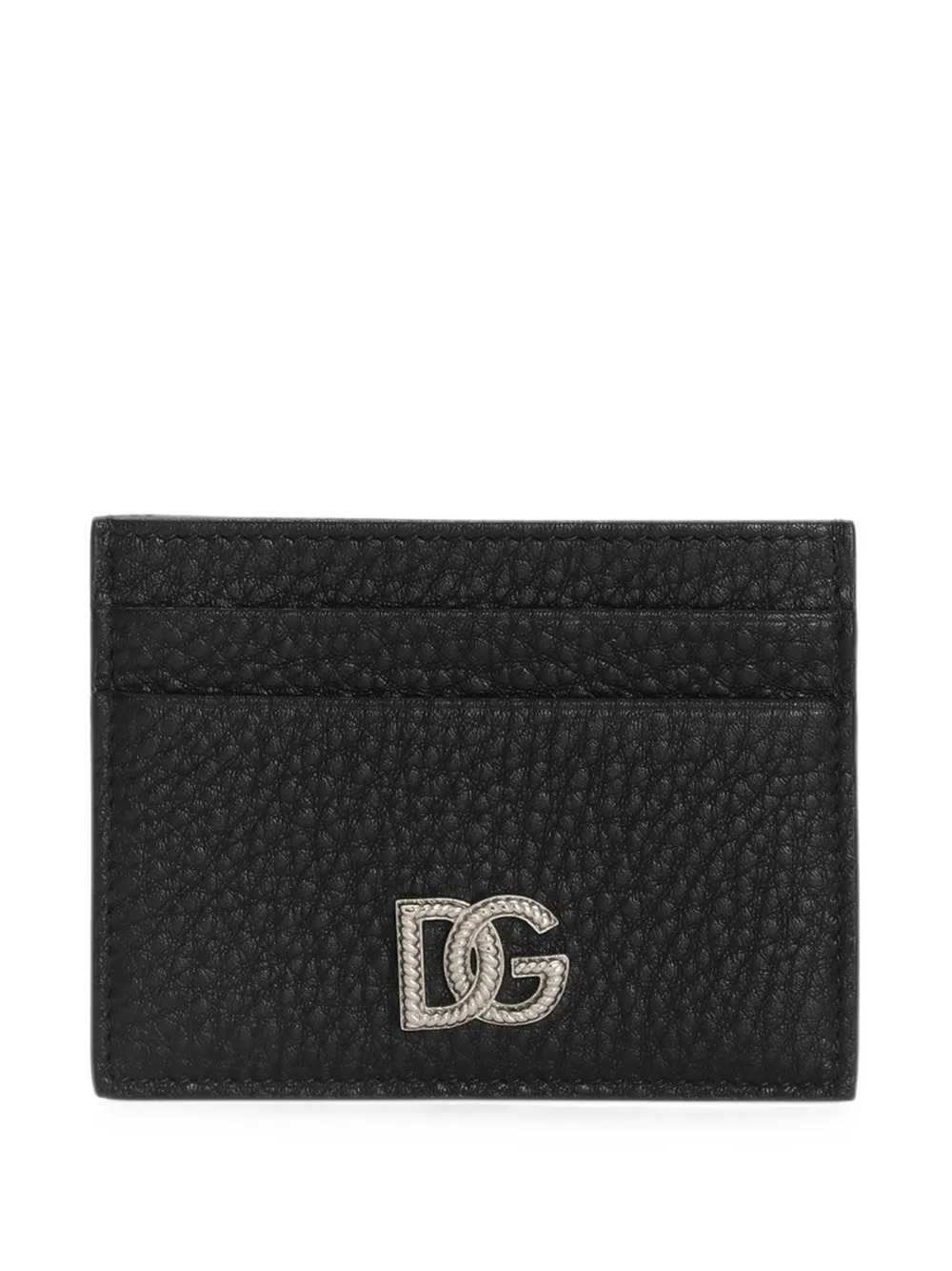 Dolce & Gabbana Men Calfskin Card Holder With Dg Logo DOLCE & GABBANA
