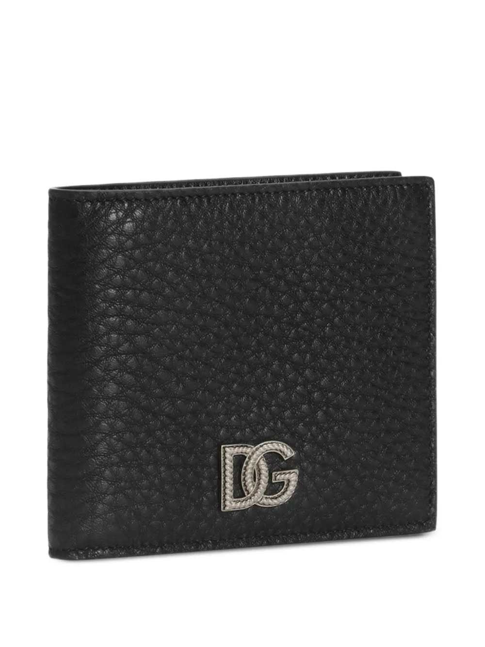 Dolce & Gabbana Men Calfskin Wallet With Dg Logo. DOLCE & GABBANA