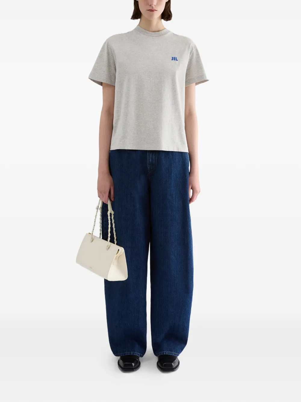 Jil Sander Women Crew-Neck Cotton T-Shirt JIL SANDER