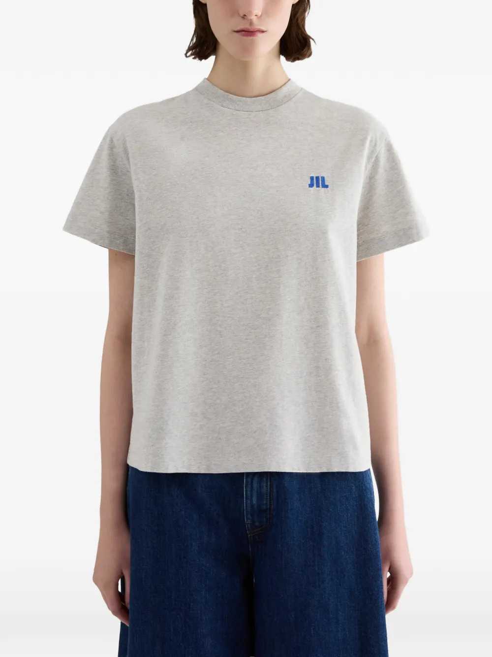 Jil Sander Women Crew-Neck Cotton T-Shirt JIL SANDER