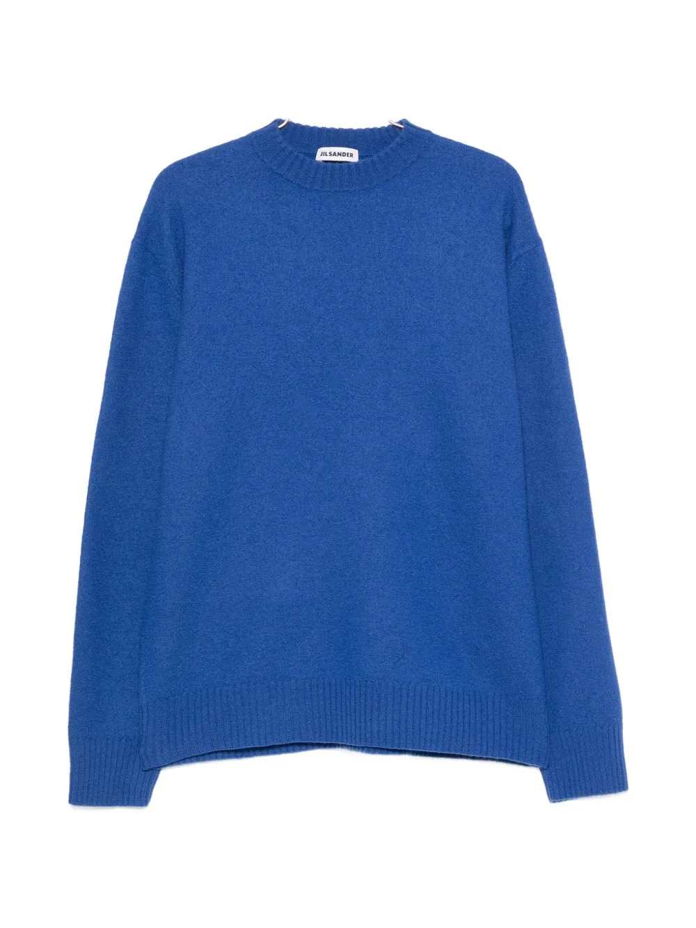 Jil Sander Men Wool Sweater With Ribbed Trim