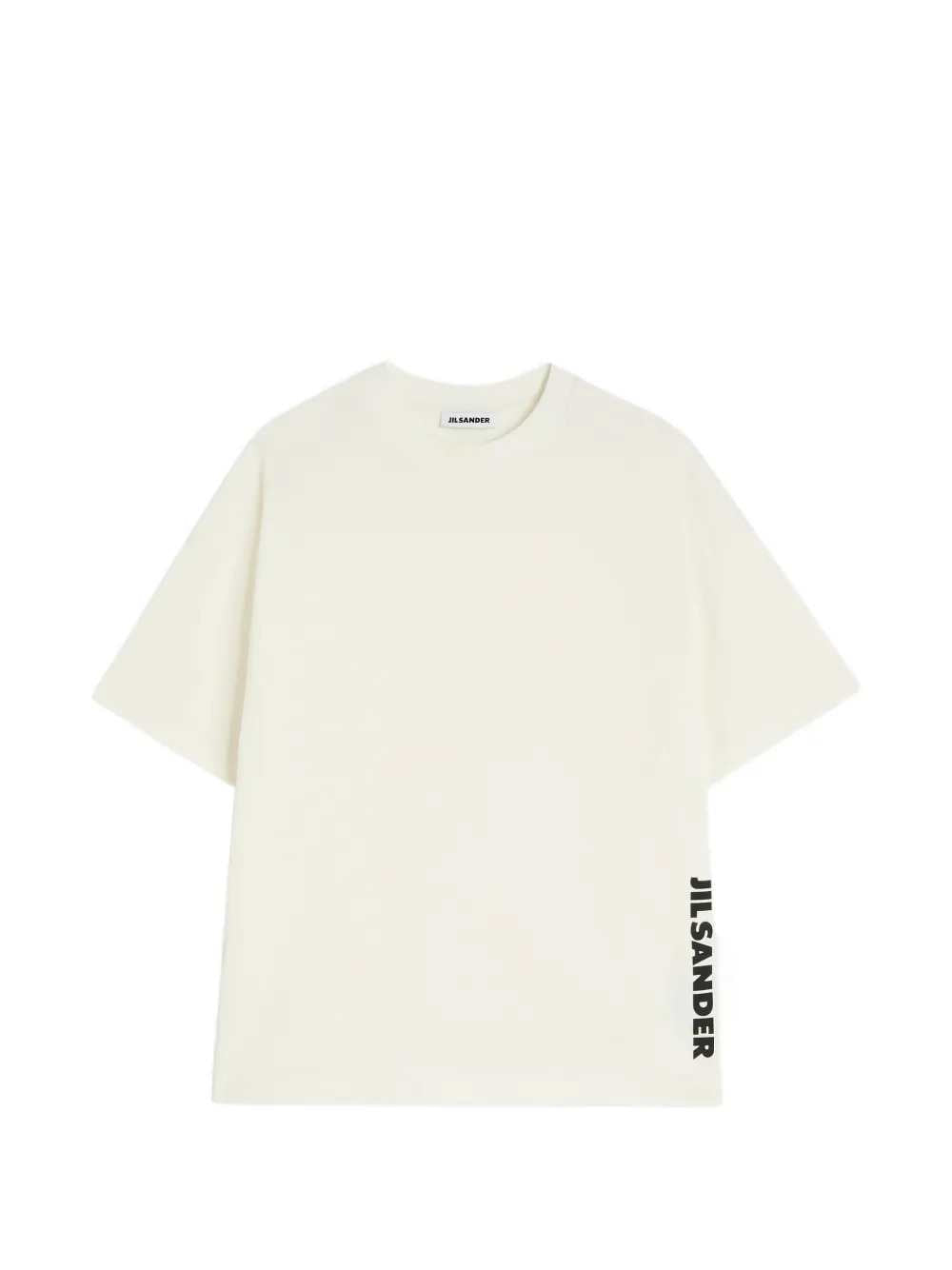 Jil Sander Men Crew-Neck T-Shirt With Printed Logo JIL SANDER