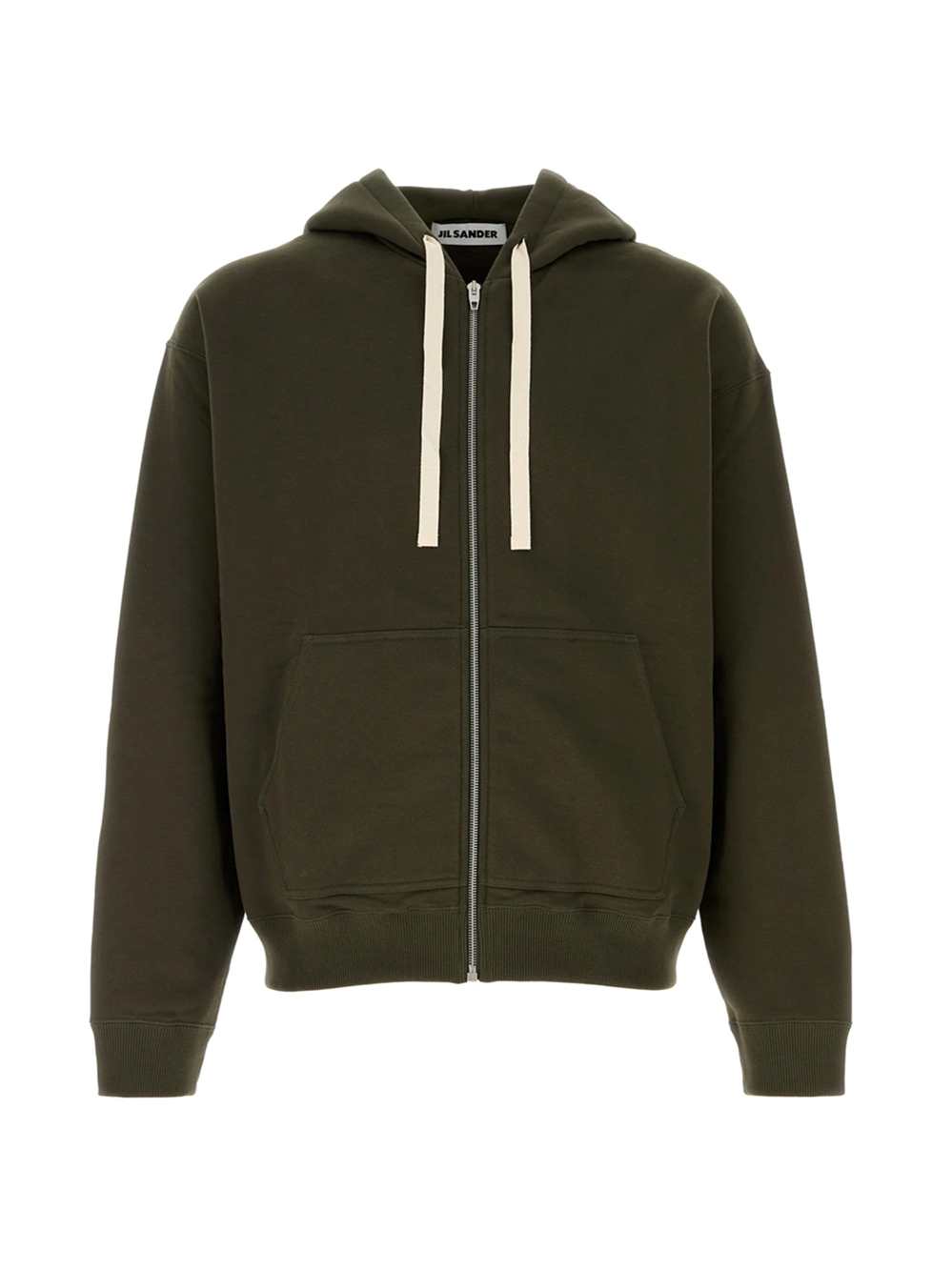 Jil Sander Men Olive Green Cotton Sweatshirt JIL SANDER