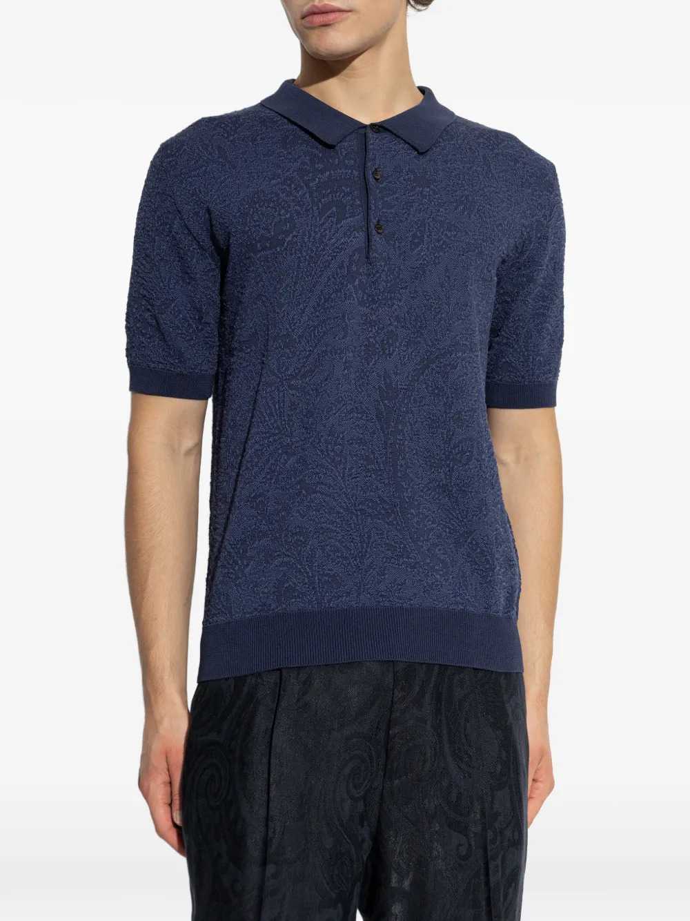 Etro Men Paisley Button-Up Polo ETRO