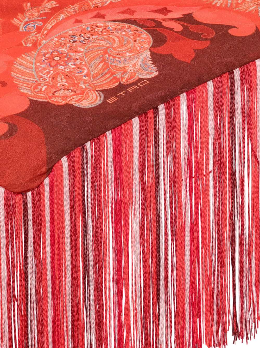 Etro Women Printed Scarf With Fringe