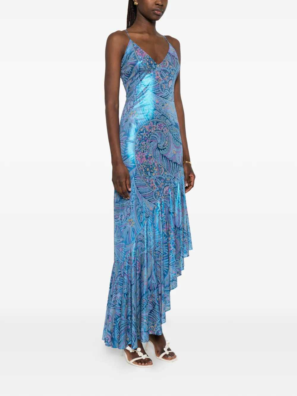 Etro Women Paisley-Patterned Ruffle Midi Dress ETRO