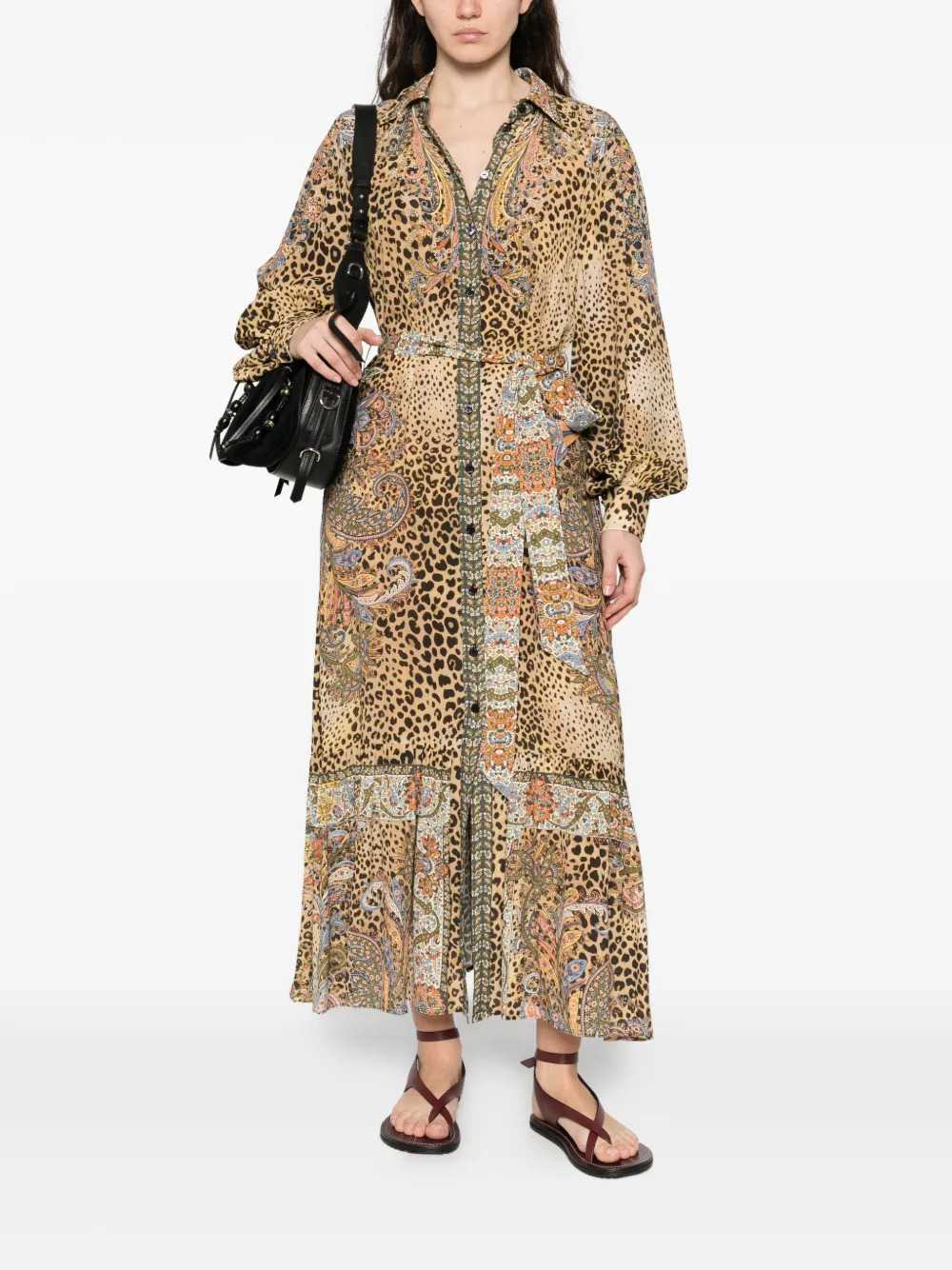 Etro Women Midi Dress With Paisley Animal Print ETRO