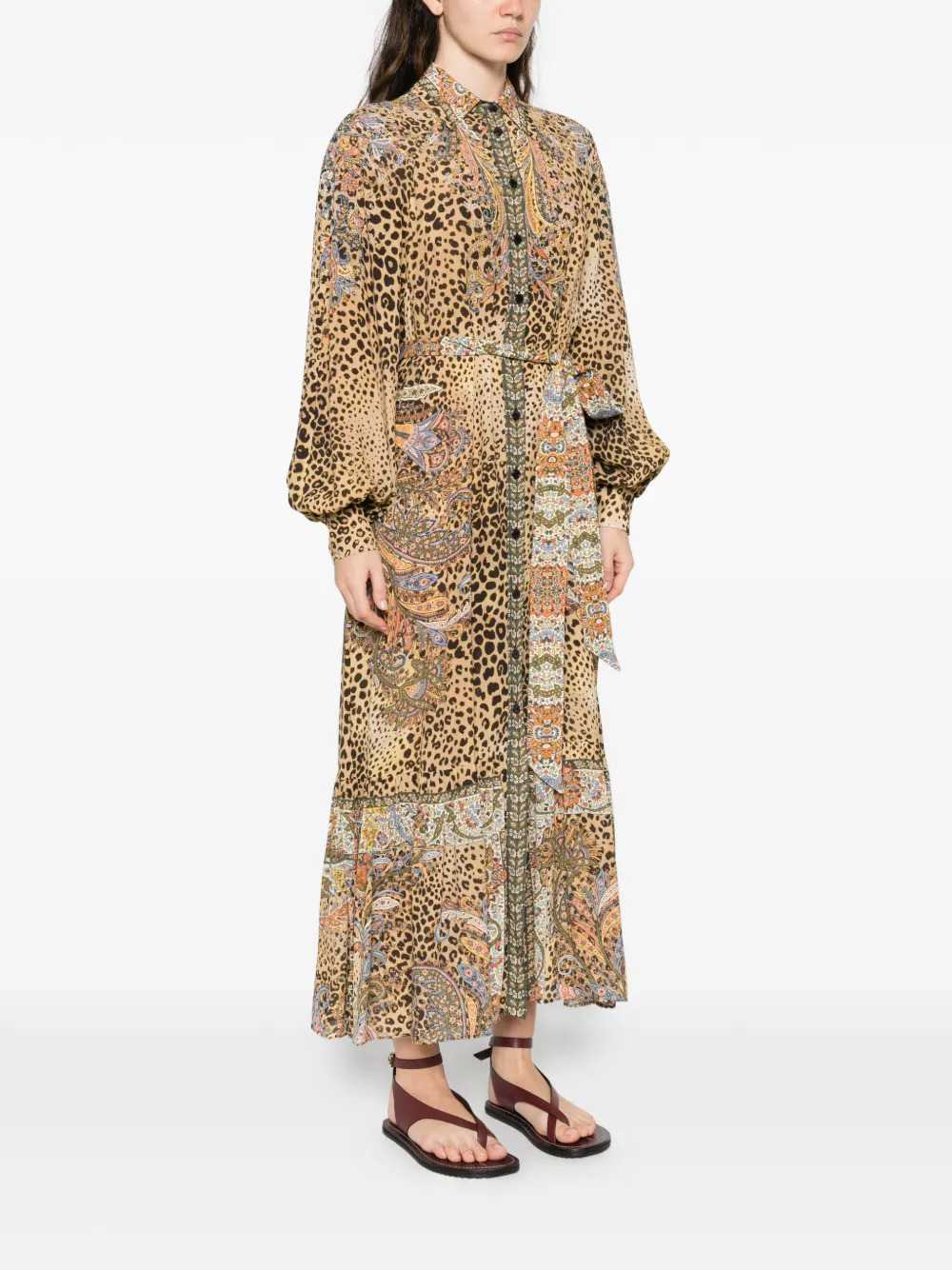 Etro Women Midi Dress With Paisley Animal Print ETRO
