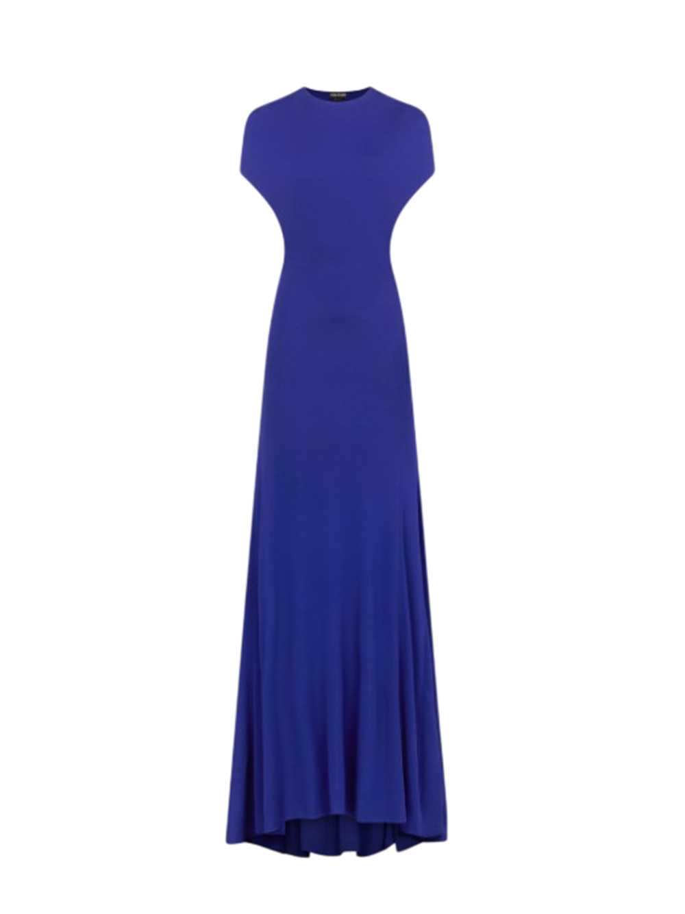 Tom Ford Women Backless Evening Dress With Cap Sleeves And Train TOM FORD