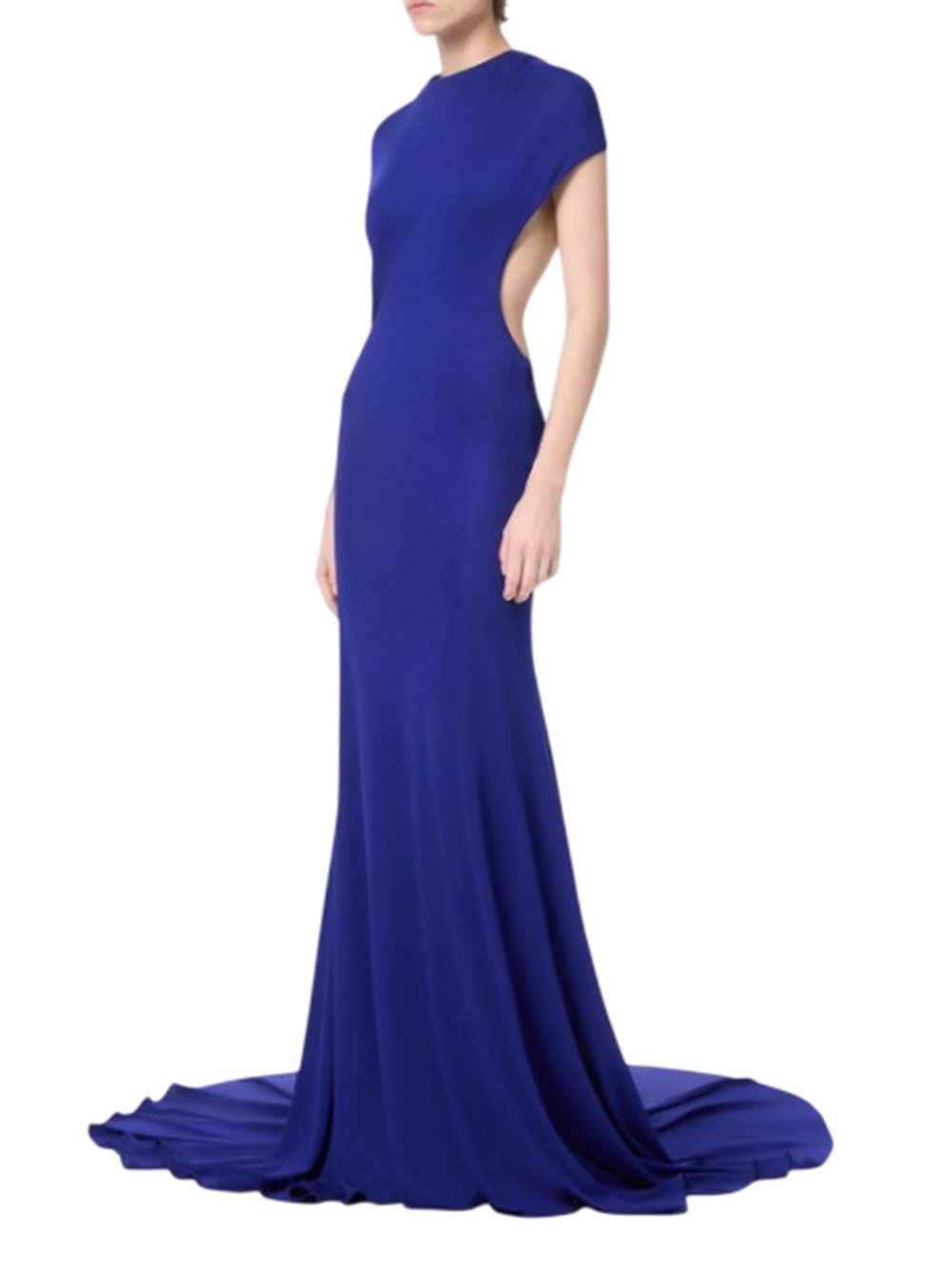 Tom Ford Women Backless Evening Dress With Cap Sleeves And Train TOM FORD