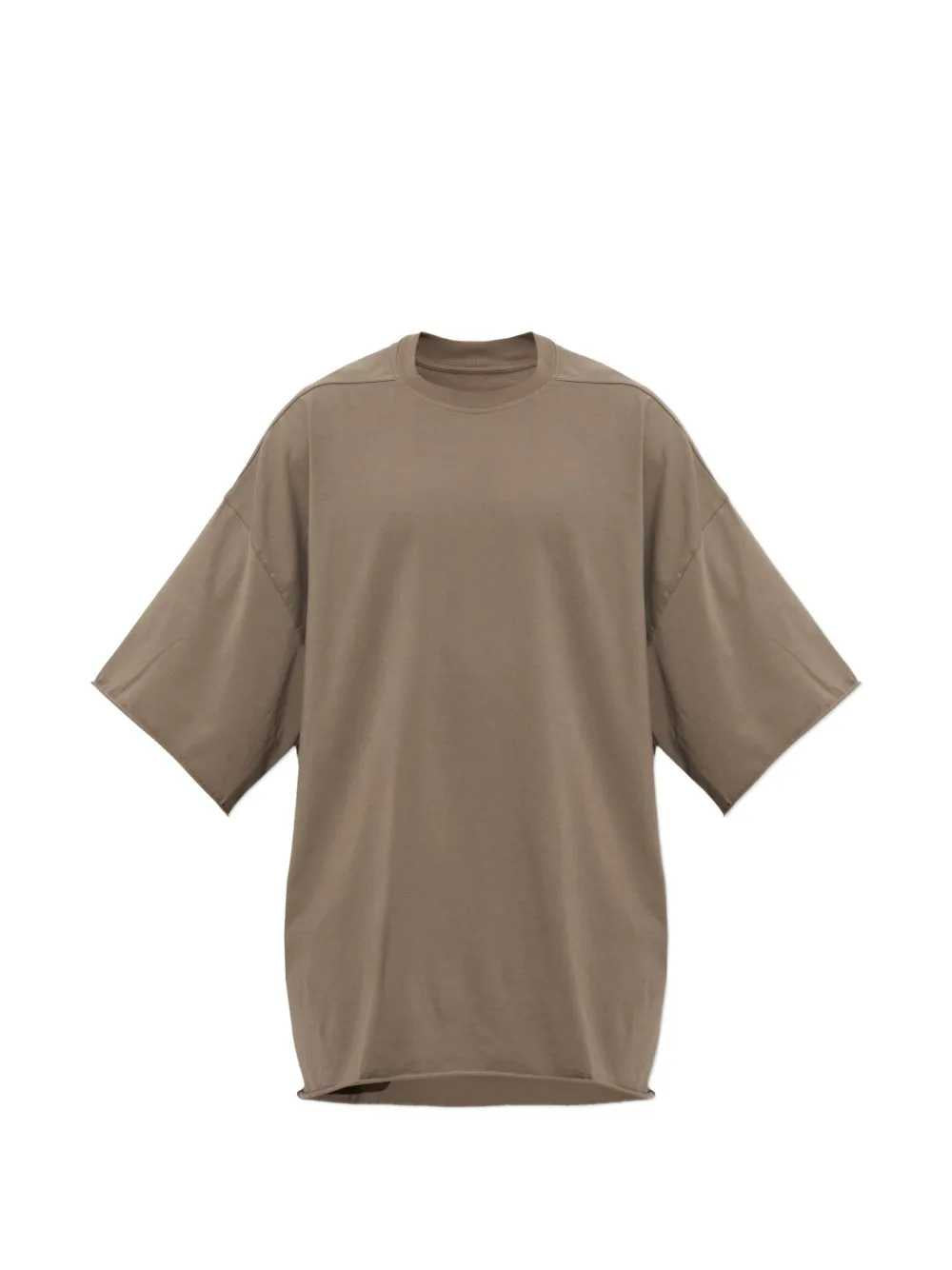 Rick Owens Men Raw-Edge Hem T-Shirt RICK OWENS