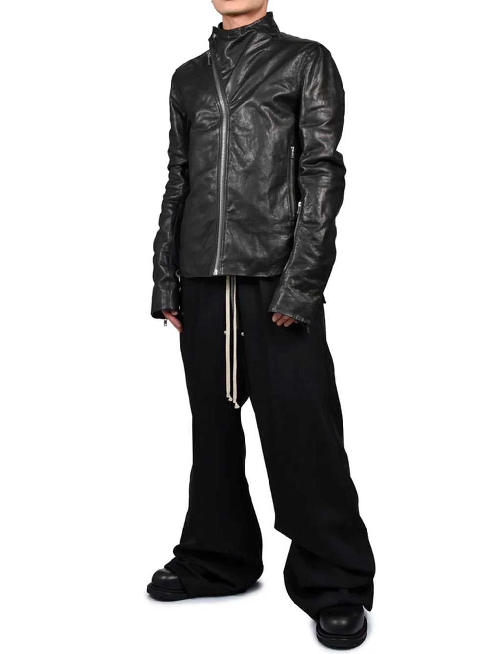 Rick Owens Men Padded Leather Jacket - Release Jacket RICK OWENS
