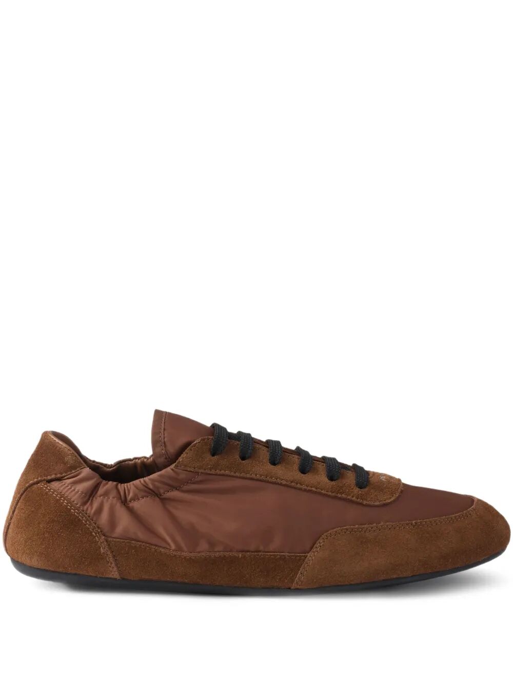 Prada Women Collapse Re-Nylon And Suede Sneakers PRADA