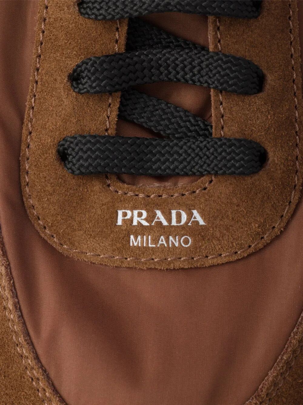 Prada Women Collapse Re-Nylon And Suede Sneakers PRADA