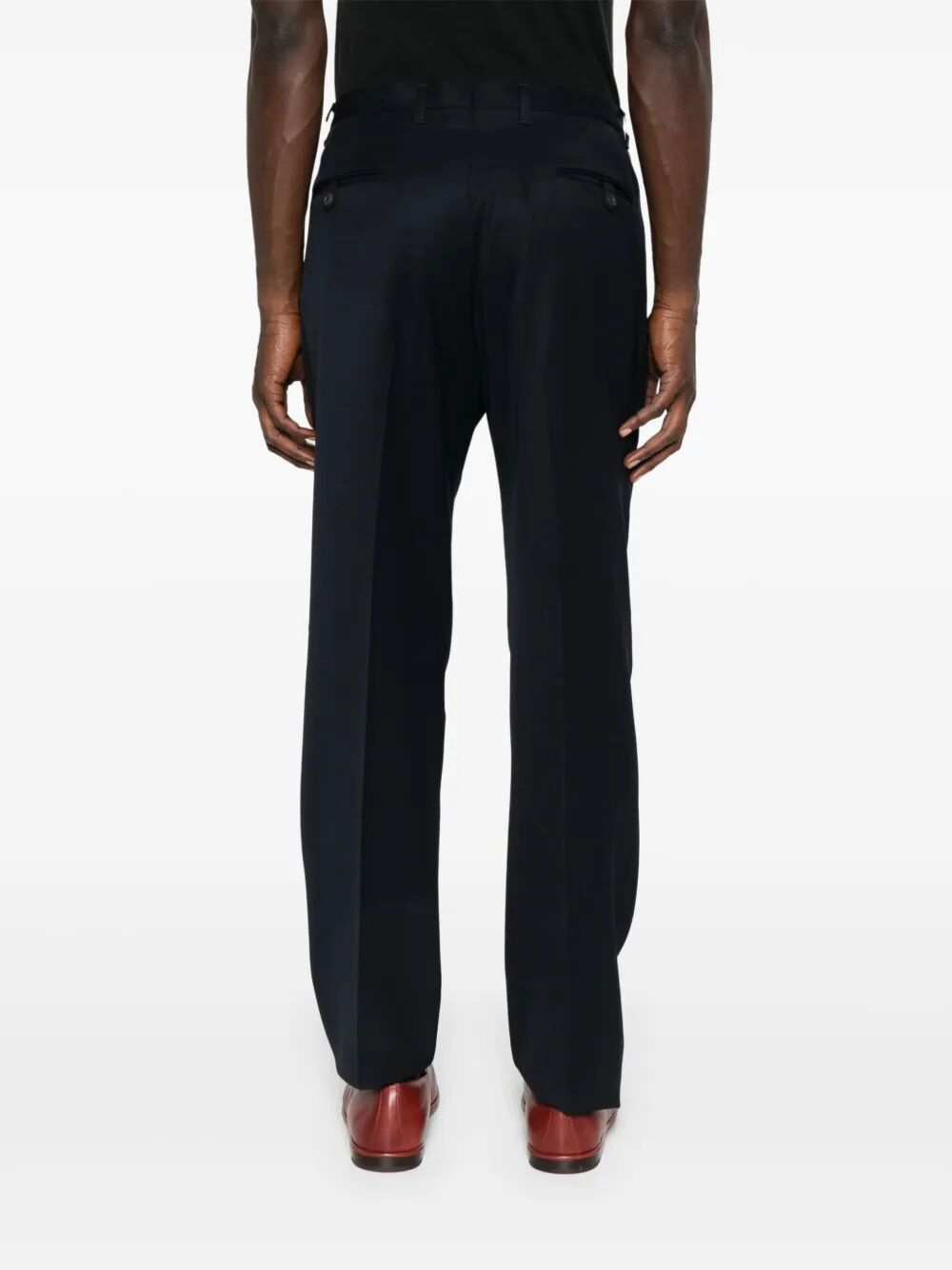 Prada Men Tapered Leg Wool Trousers PRADA