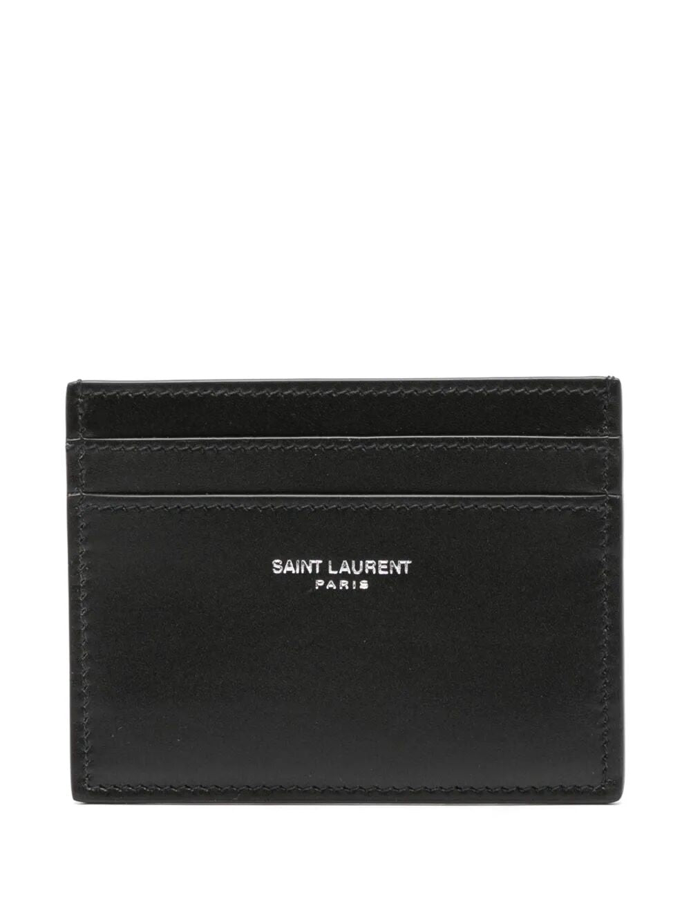 Saint Laurent Men Porta Carte Di Credito In Pelle Gramma De Poudre SAINT LAURENT
