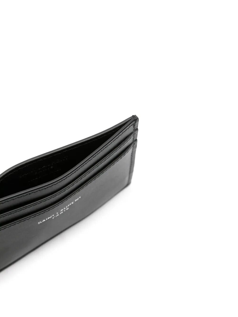 Saint Laurent Men Porta Carte Di Credito In Pelle Gramma De Poudre SAINT LAURENT