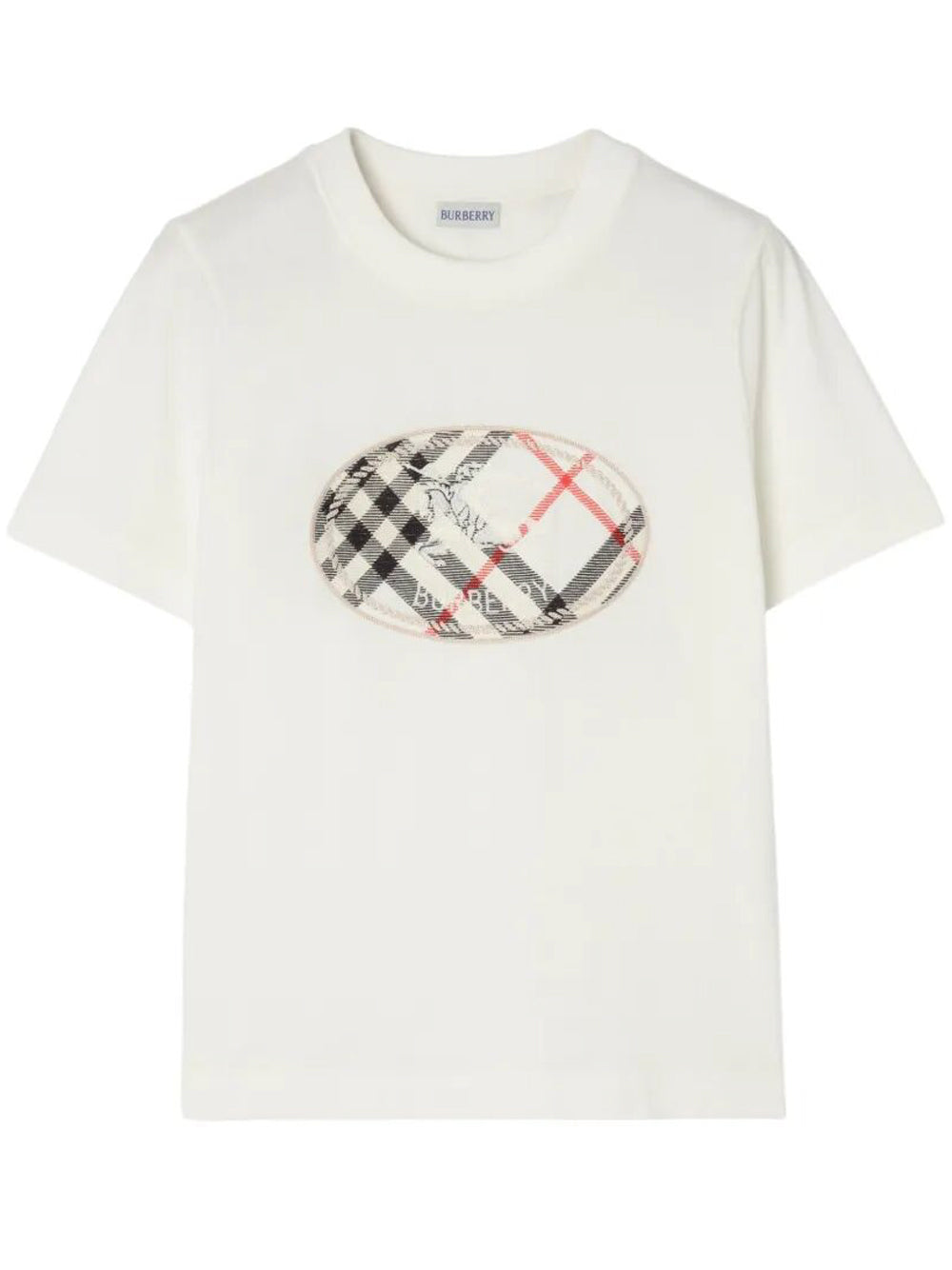 Burberry Women T-Shirt In Cotone Check Con Knigh Stamp BURBERRY