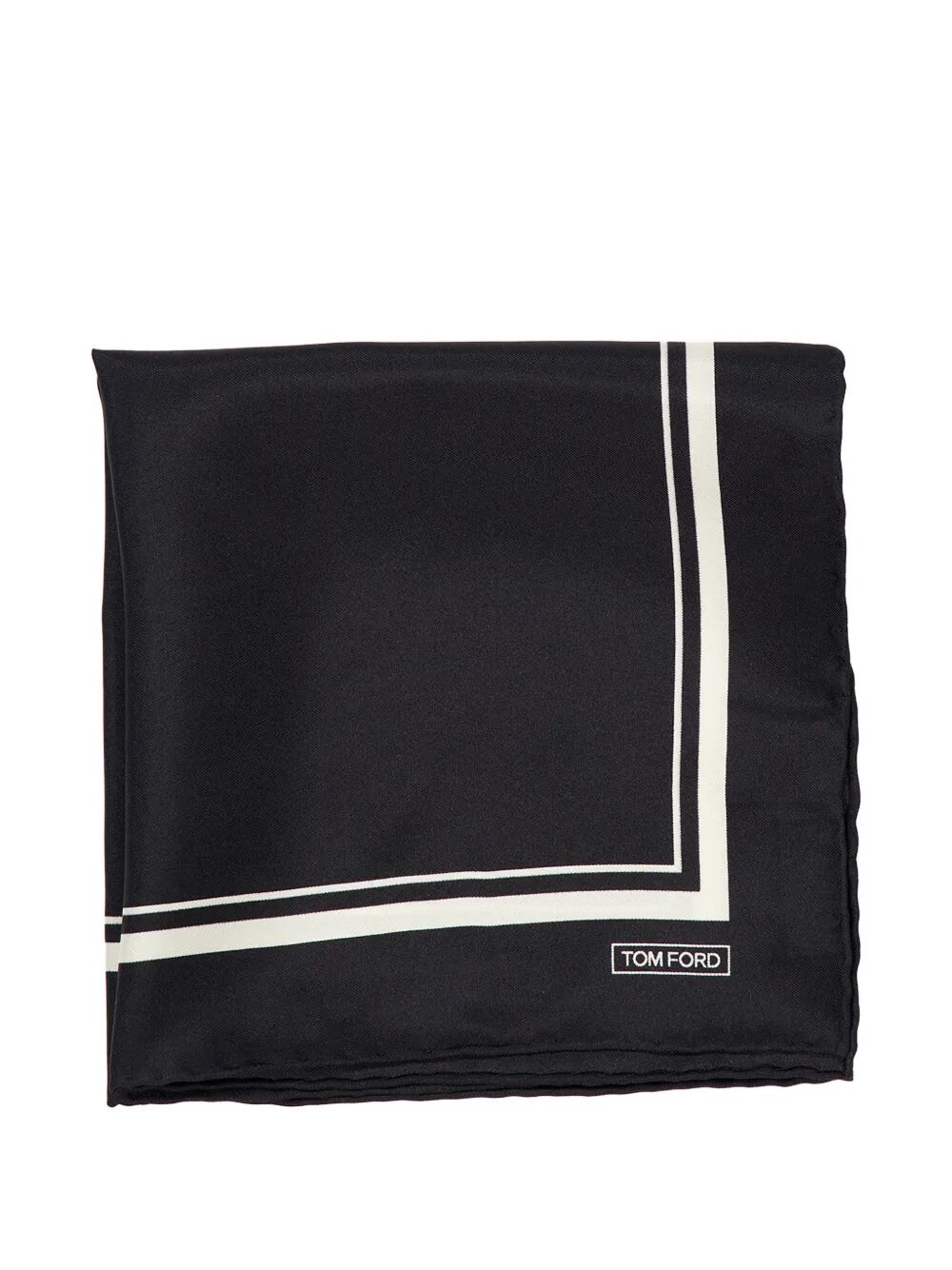 Tom Ford Men Tonal Frame Silk Pocket Square TOM FORD